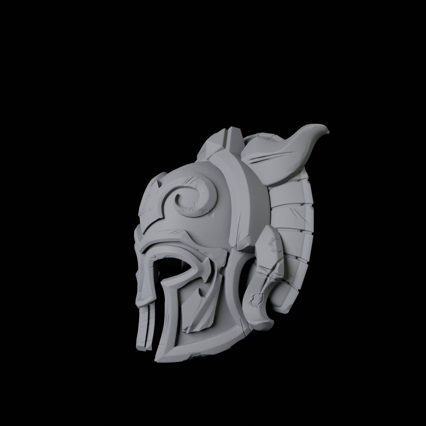 Greek Helmet A Miniature for Dungeons and Dragons, Pathfinder or other TTRPGs