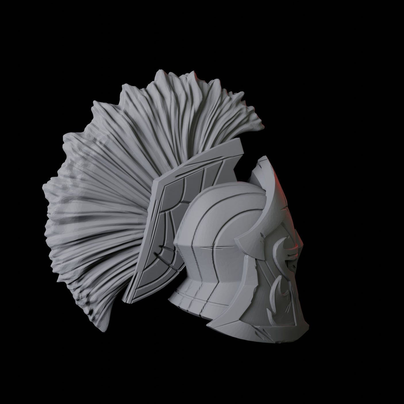 Greek Helmet B Miniature for Dungeons and Dragons, Pathfinder or other TTRPGs