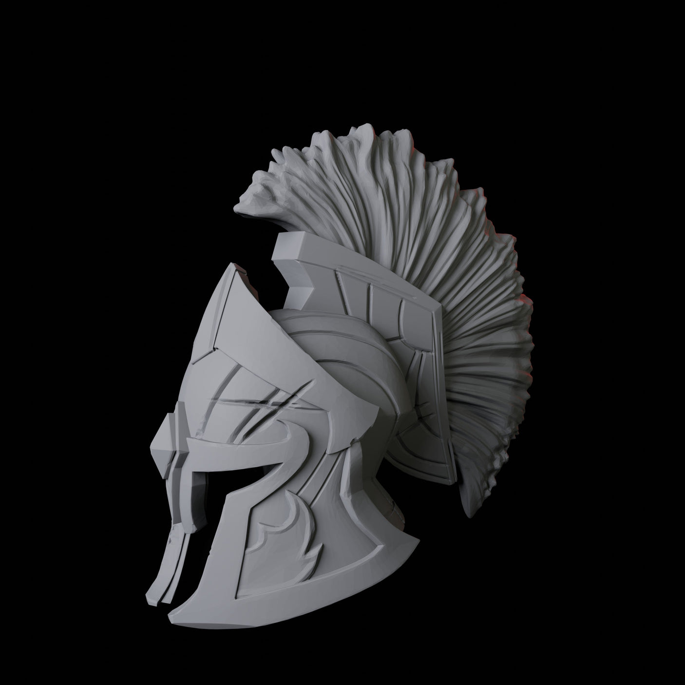 Greek Helmet B Miniature for Dungeons and Dragons, Pathfinder or other TTRPGs