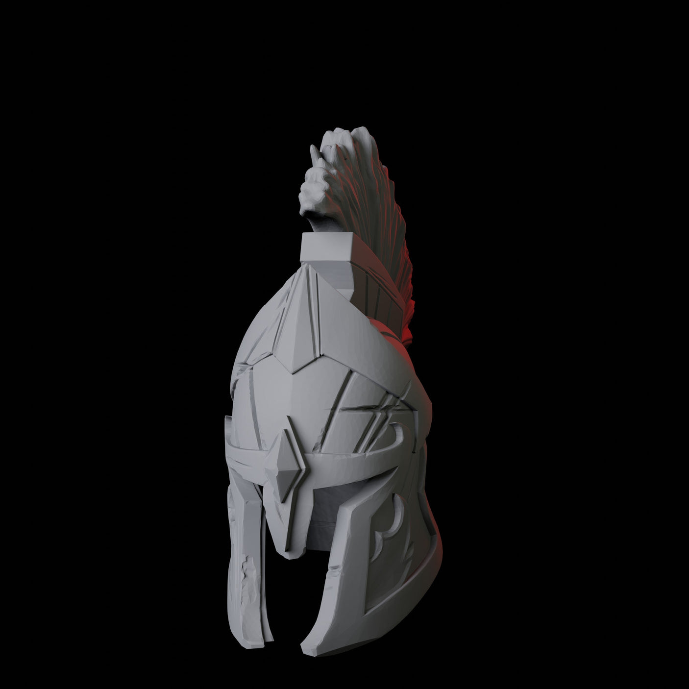 Greek Helmet B Miniature for Dungeons and Dragons, Pathfinder or other TTRPGs