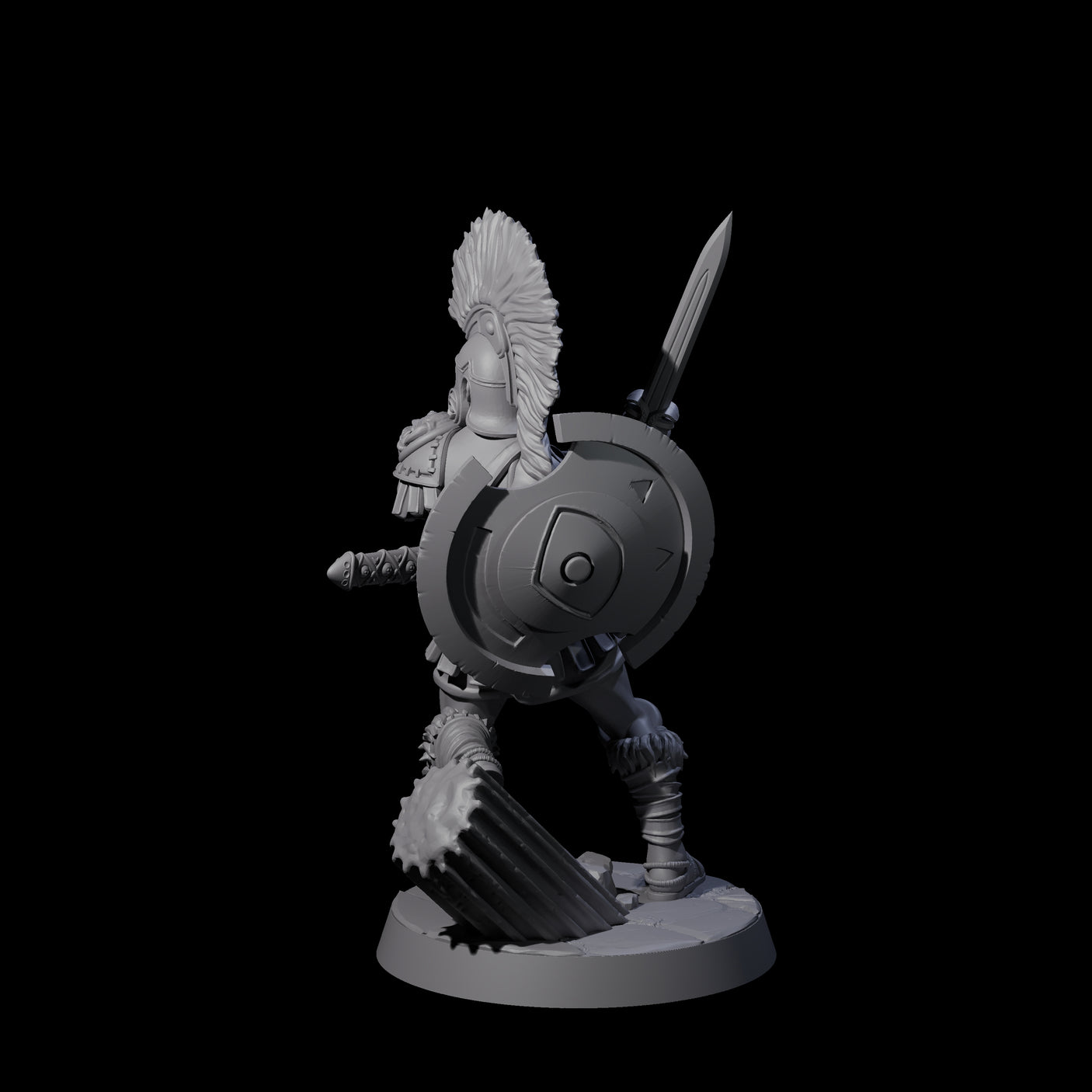 Greek Inspired Sword Hoplite A Miniature for Dungeons and Dragons, Pathfinder or other TTRPGs