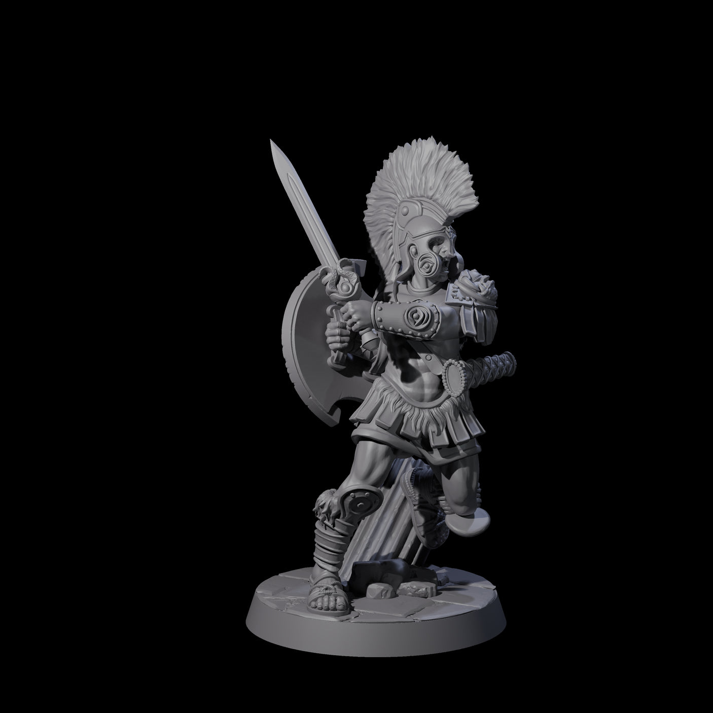 Greek Inspired Sword Hoplite A Miniature for Dungeons and Dragons, Pathfinder or other TTRPGs