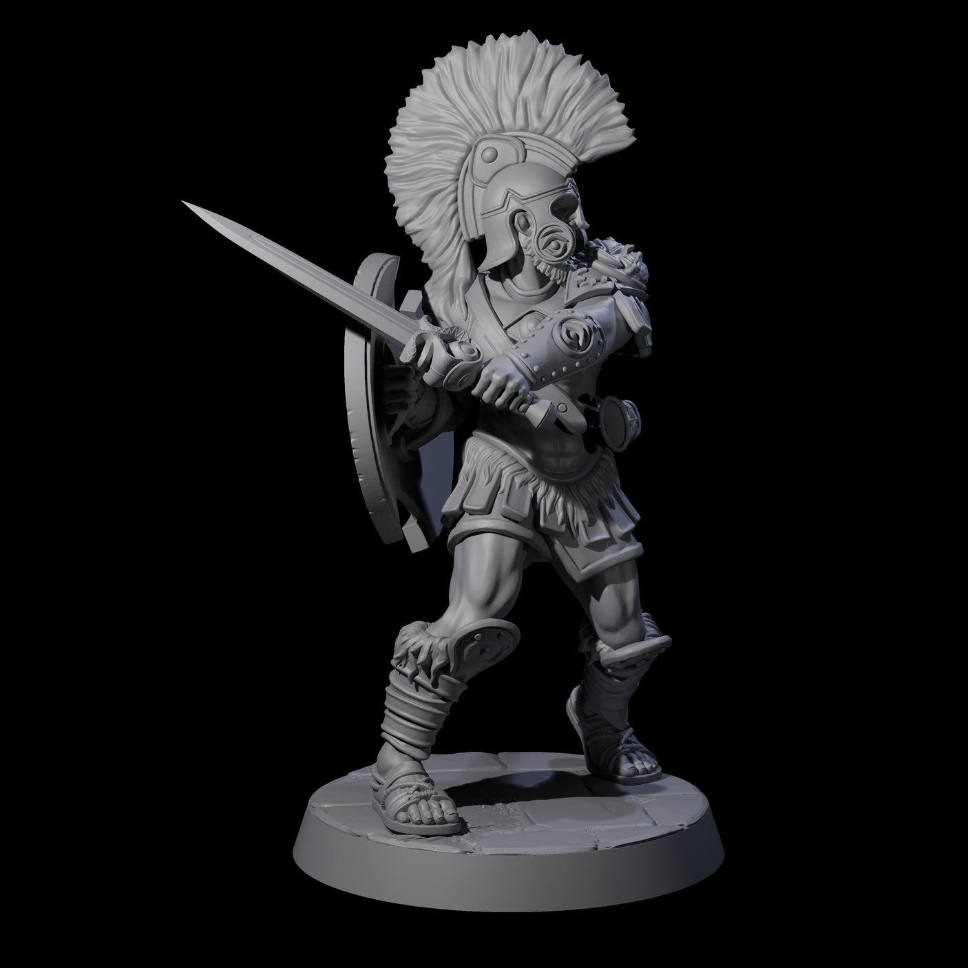 Greek Inspired Sword Hoplite B Miniature for Dungeons and Dragons, Pathfinder or other TTRPGs