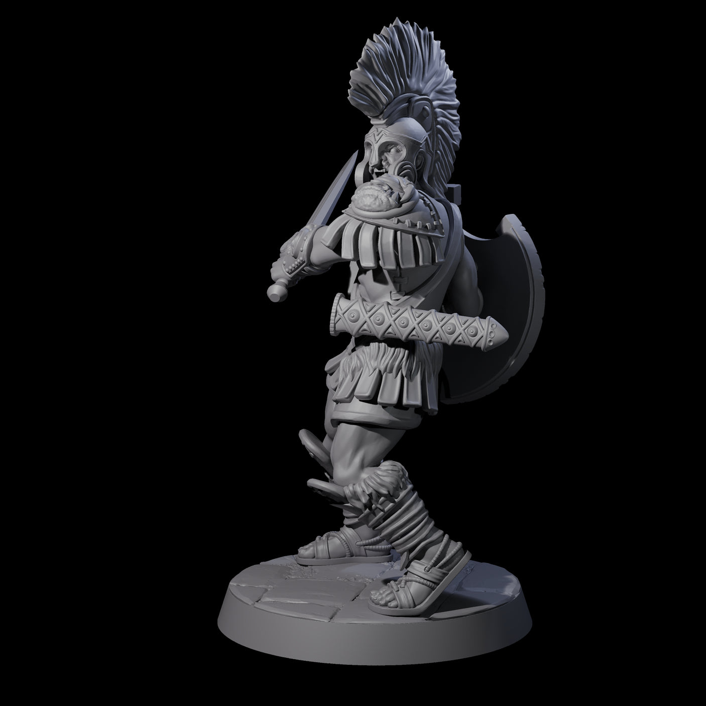 Greek Inspired Sword Hoplite B Miniature for Dungeons and Dragons, Pathfinder or other TTRPGs