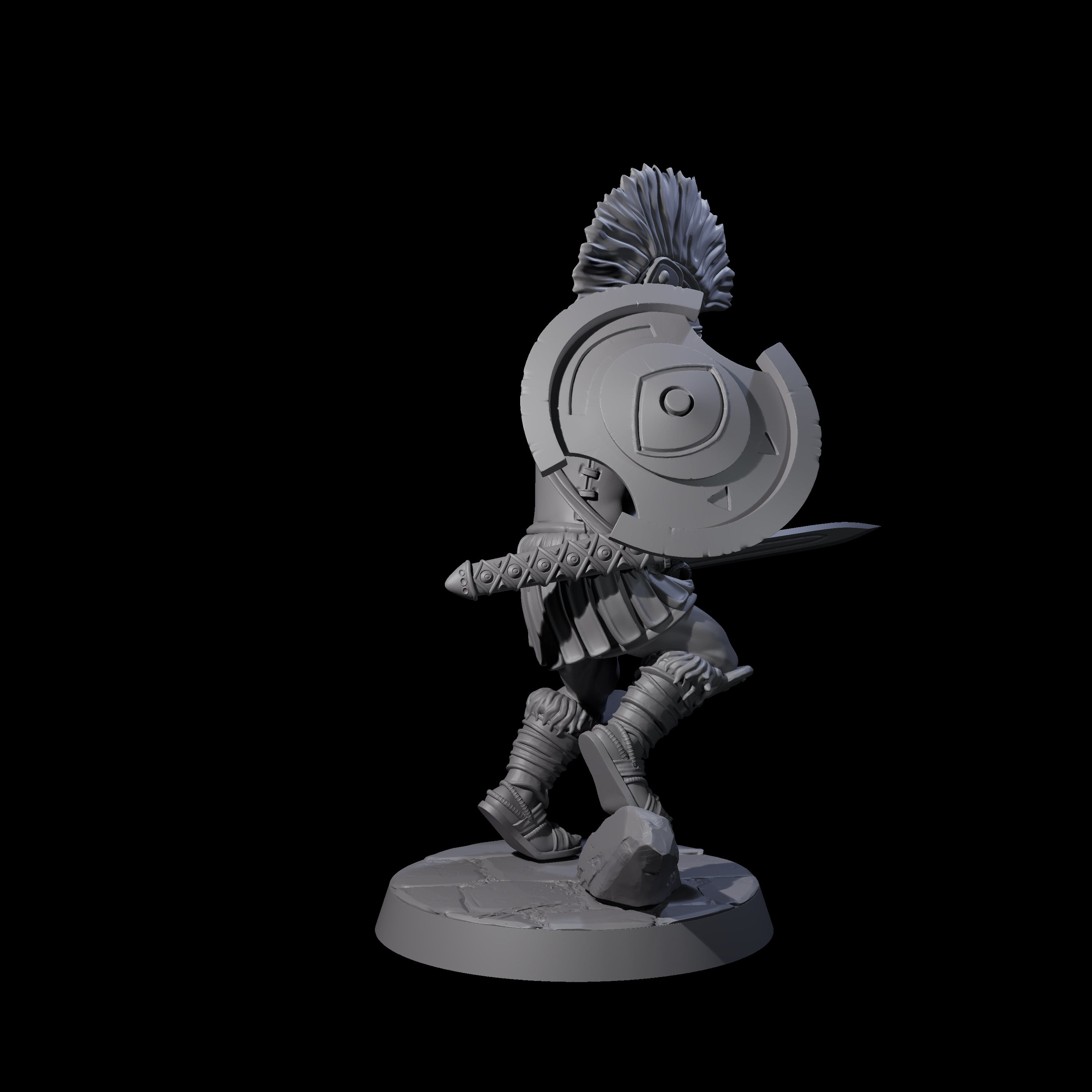 Greek Inspired Sword Hoplite D Miniature for Dungeons and Dragons, Pathfinder or other TTRPGs