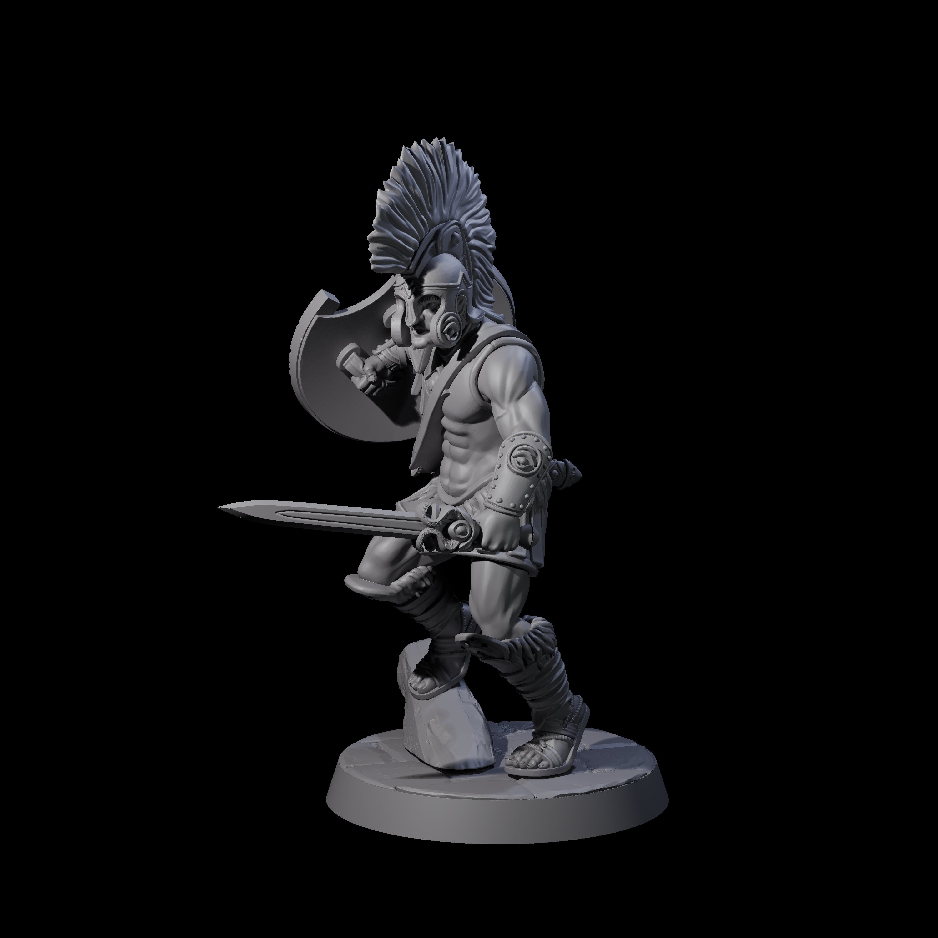 Greek Inspired Sword Hoplite D Miniature for Dungeons and Dragons, Pathfinder or other TTRPGs