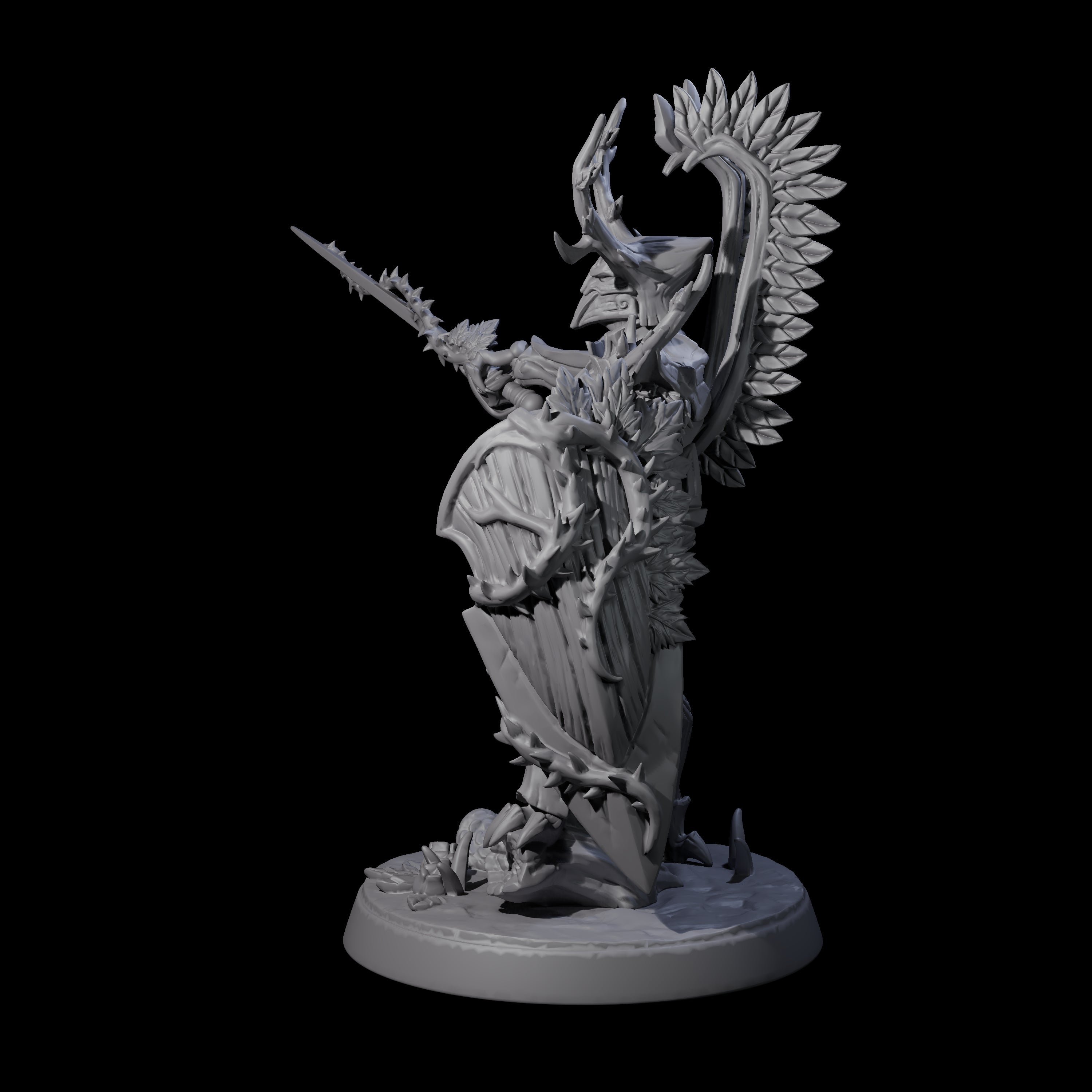 Green Knight Miniature for Dungeons and Dragons, Pathfinder or other TTRPGs