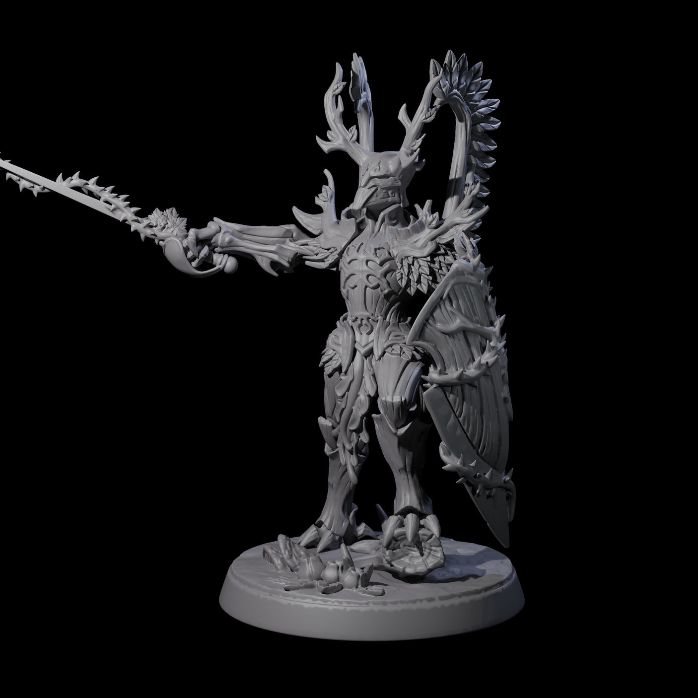 Green Knight Miniature for Dungeons and Dragons, Pathfinder or other TTRPGs