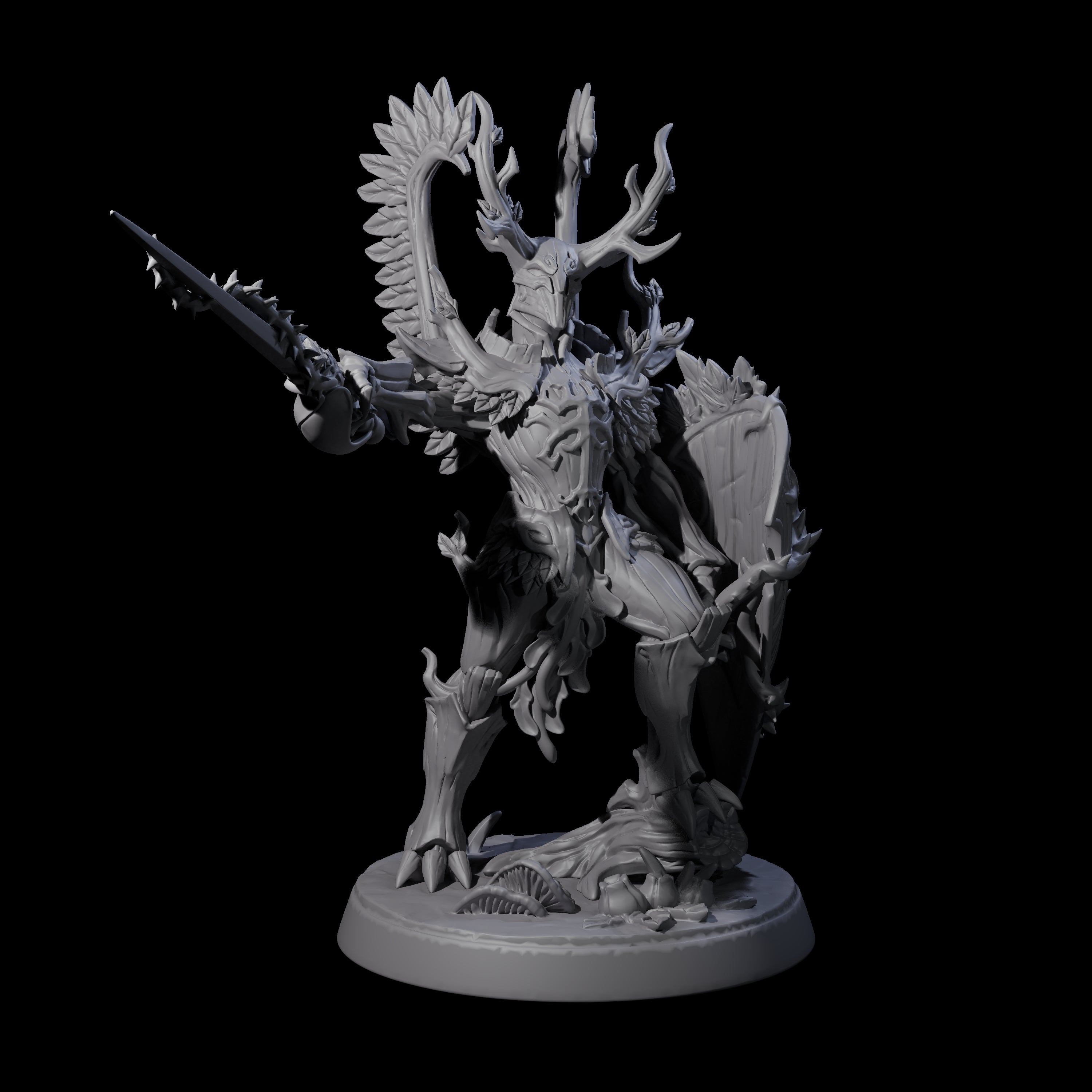 Green Knight Miniature for Dungeons and Dragons, Pathfinder or other TTRPGs