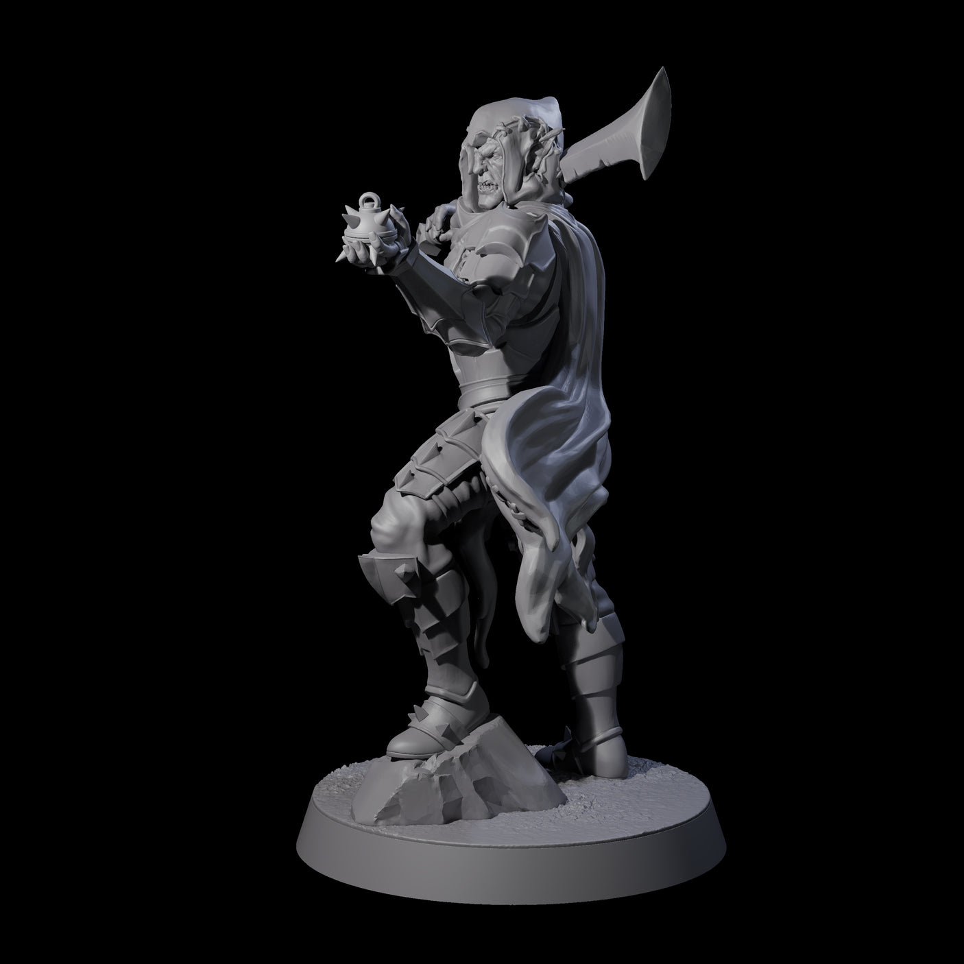 Grenade Throwing Hobgoblin Sapper A Miniature for Dungeons and Dragons, Pathfinder or other TTRPGs
