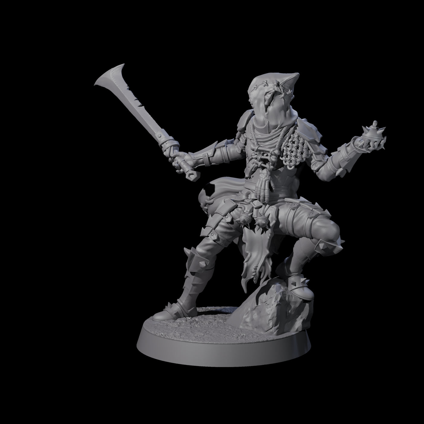 Grenade Throwing Hobgoblin Sapper B Miniature for Dungeons and Dragons, Pathfinder or other TTRPGs