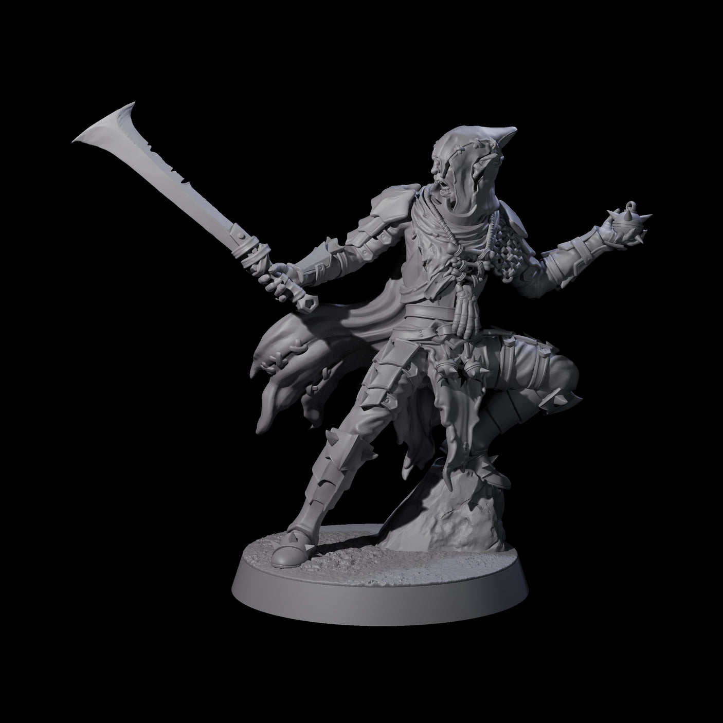 Grenade Throwing Hobgoblin Sapper B Miniature for Dungeons and Dragons, Pathfinder or other TTRPGs