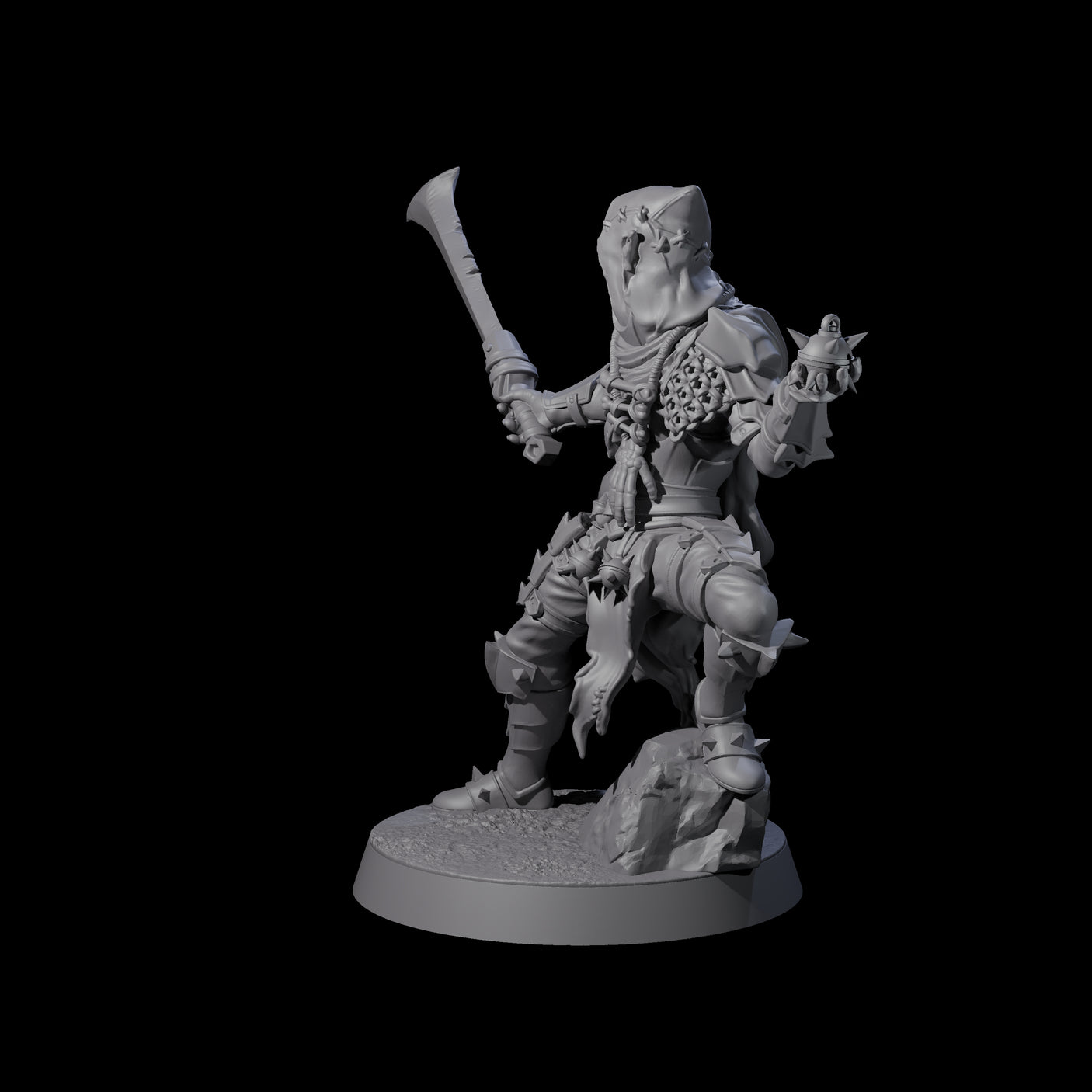 Grenade Throwing Hobgoblin Sapper B Miniature for Dungeons and Dragons, Pathfinder or other TTRPGs
