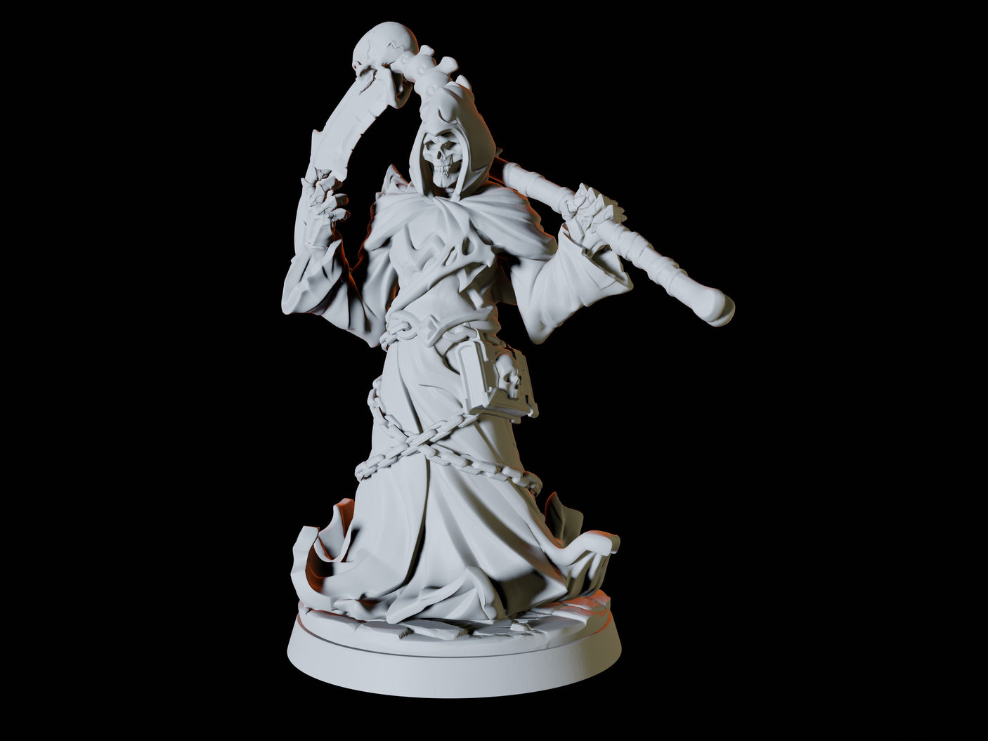 Grim Reaper Miniature for Dungeons and Dragons, Pathfinder or other TTRPGs