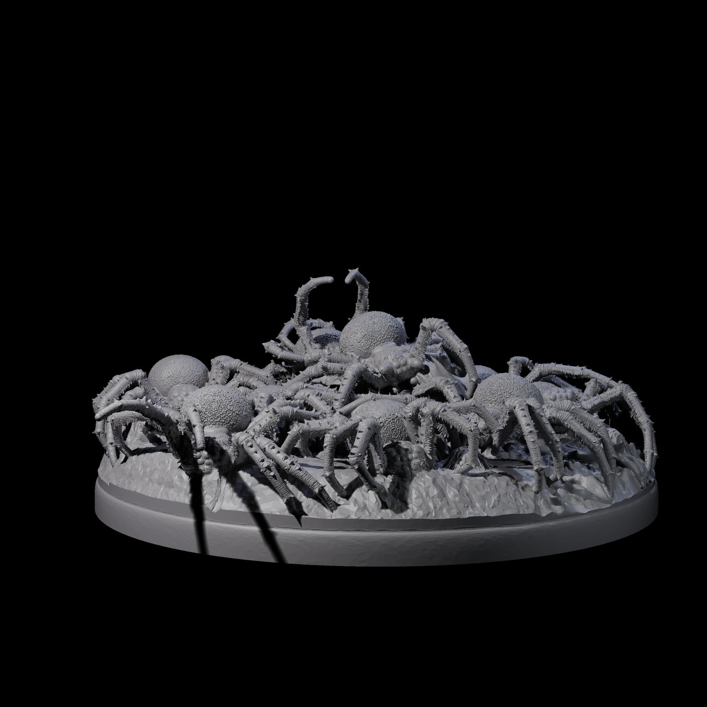 Grim Spider Swarm A Miniature for Dungeons and Dragons, Pathfinder or other TTRPGs