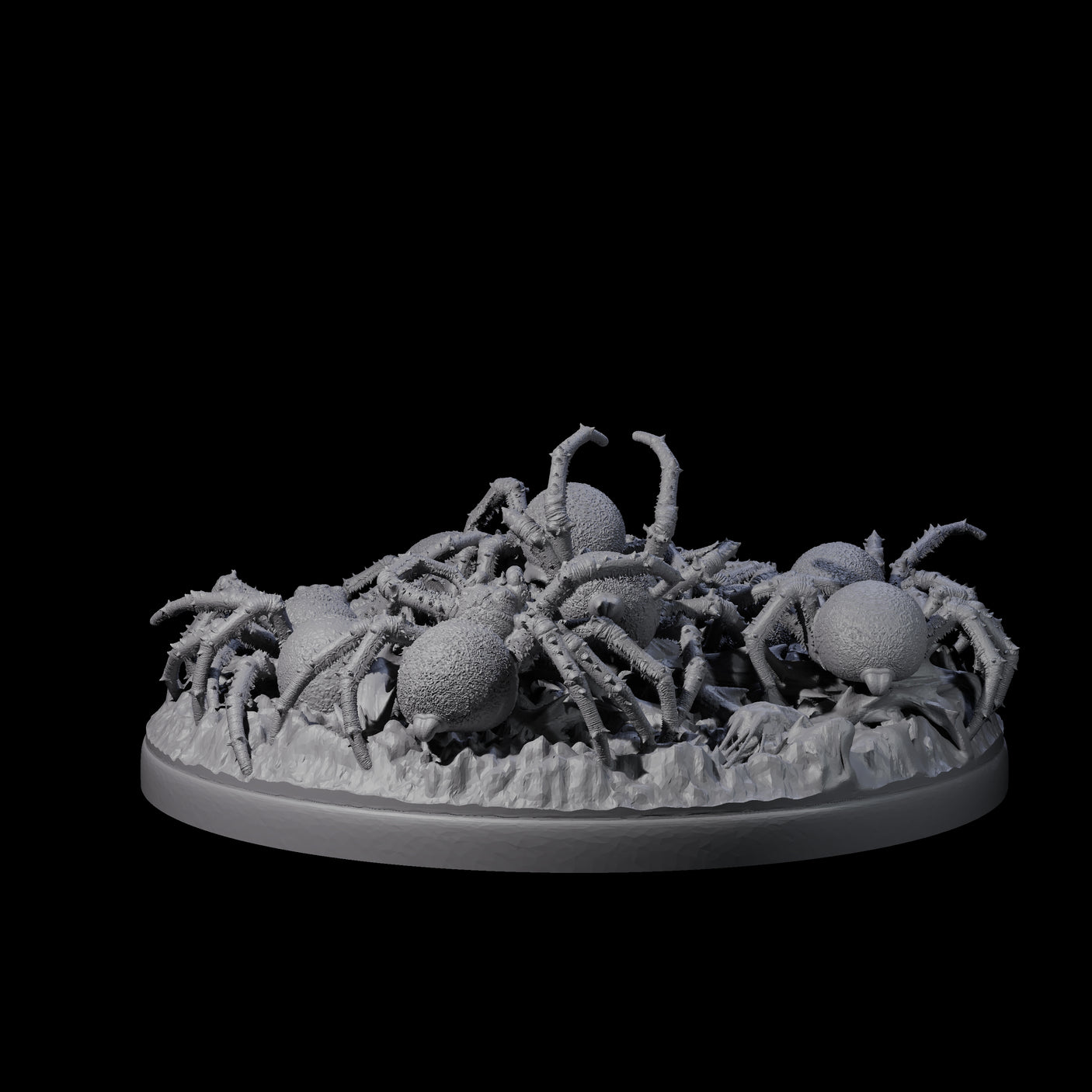 Grim Spider Swarm A Miniature for Dungeons and Dragons, Pathfinder or other TTRPGs
