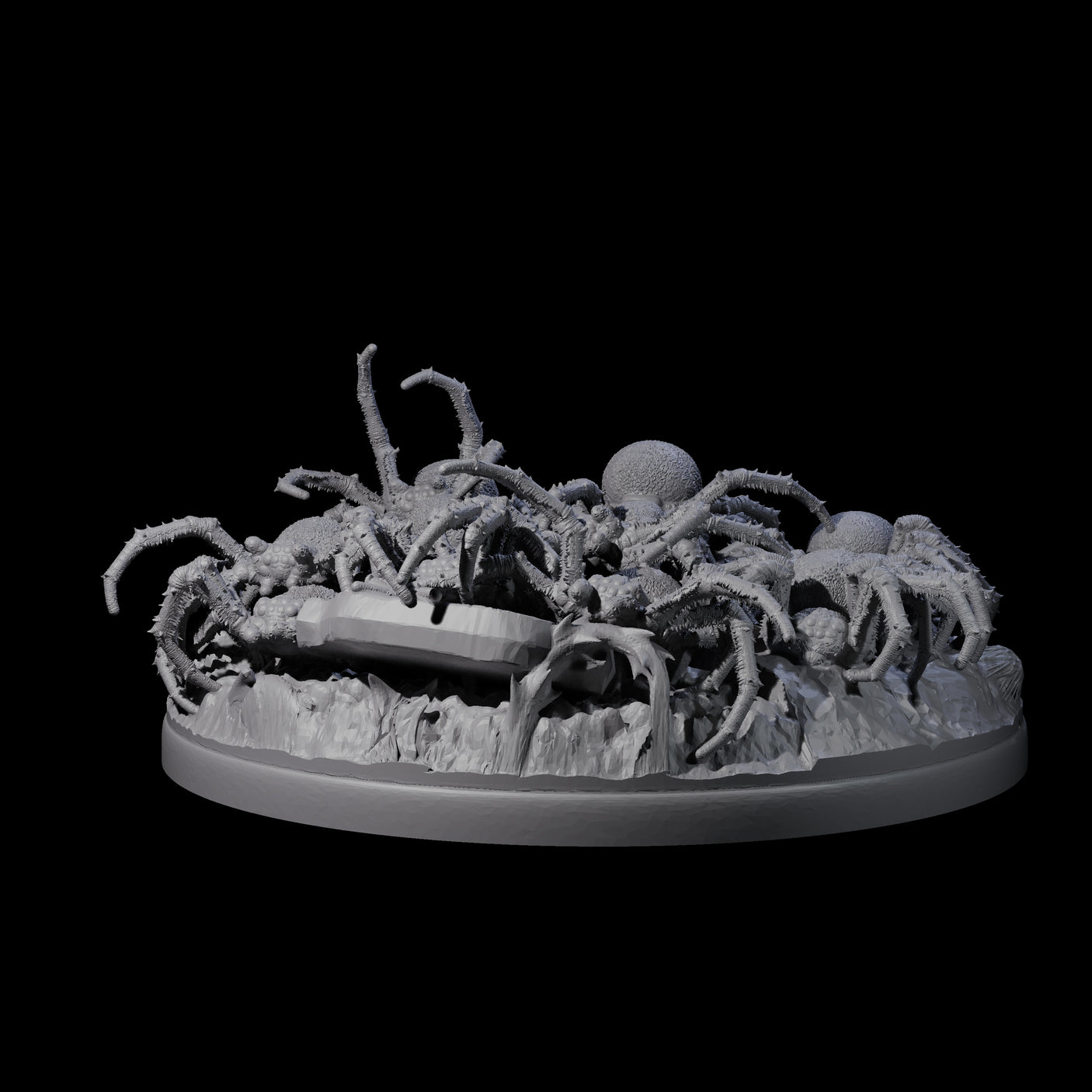 Grim Spider Swarm C Miniature for Dungeons and Dragons, Pathfinder or other TTRPGs