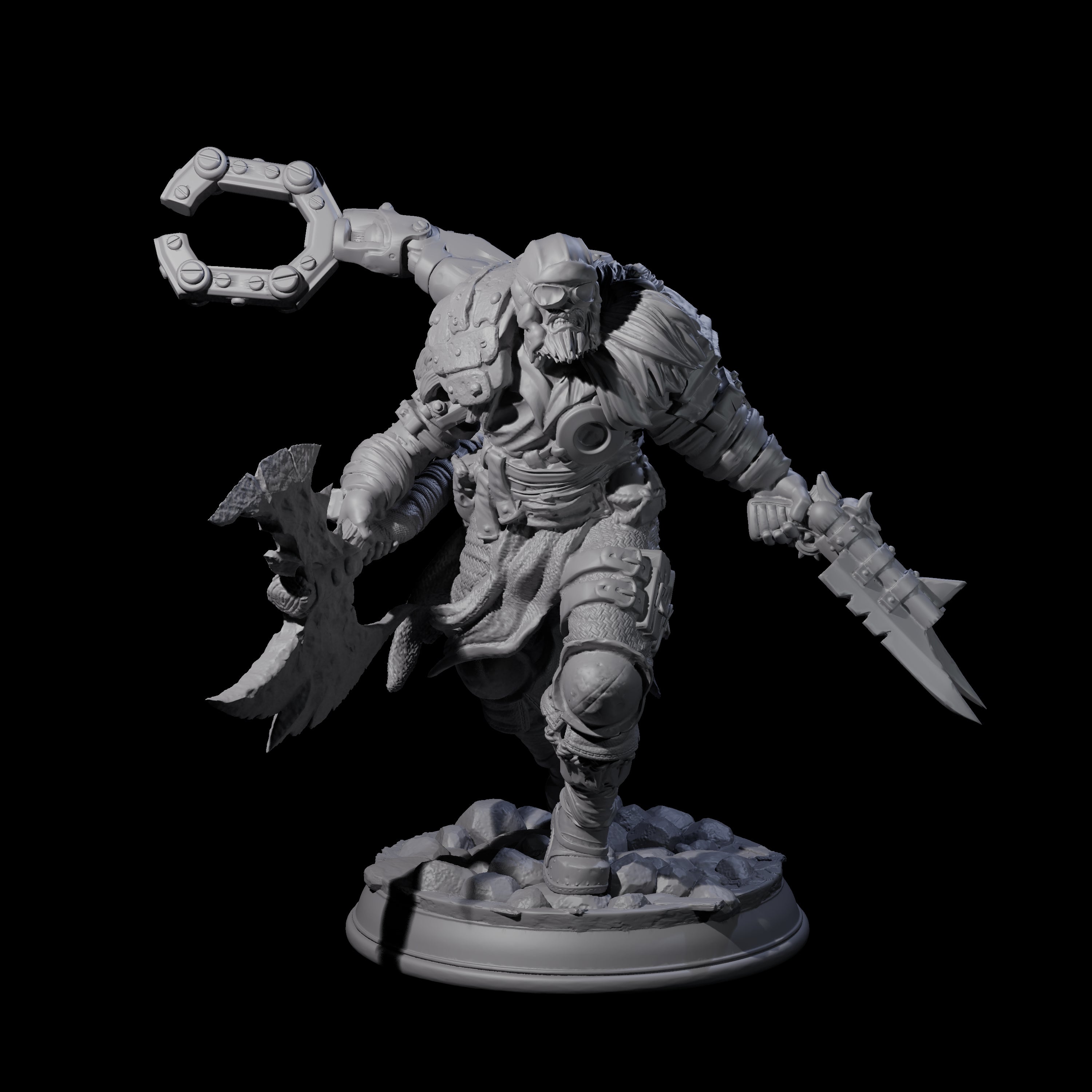 Grimacing Artificer Miniature for Dungeons and Dragons, Pathfinder or other TTRPGs