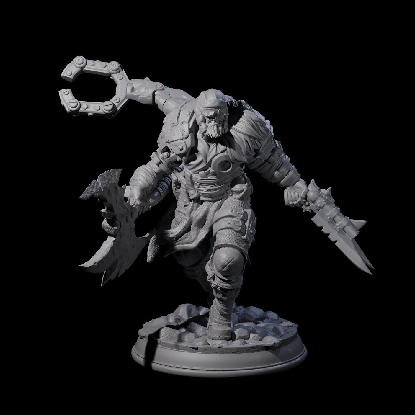 Grimacing Artificer Miniature for Dungeons and Dragons, Pathfinder or other TTRPGs
