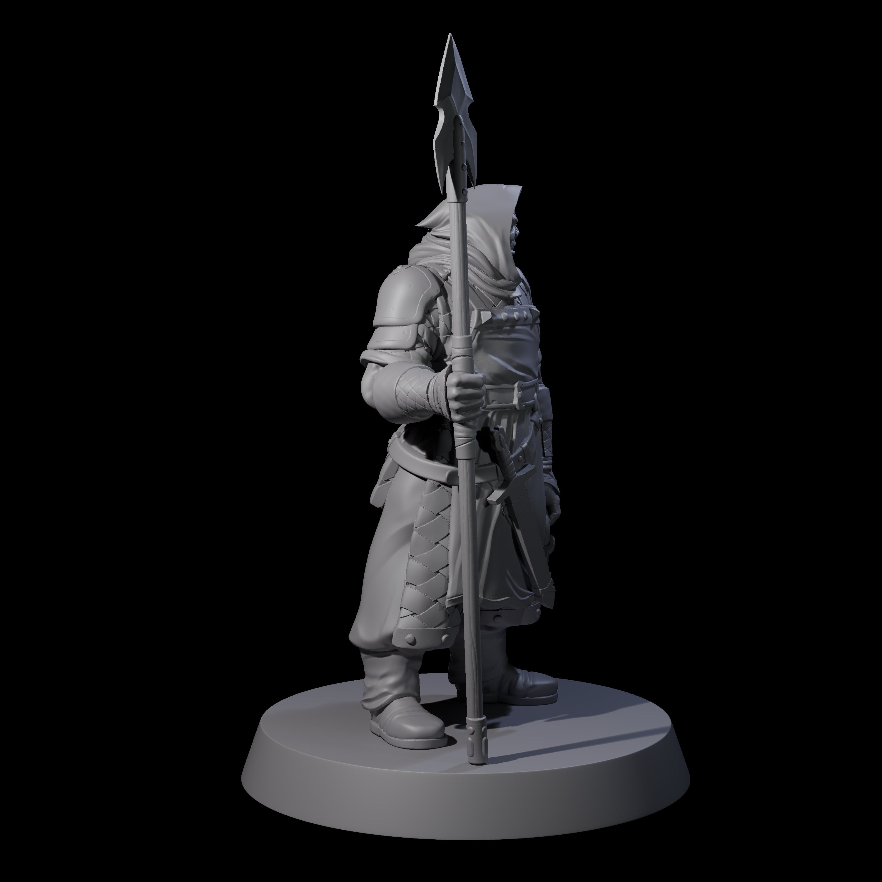 Grimacing Warden Miniature for Dungeons and Dragons, Pathfinder or other TTRPGs