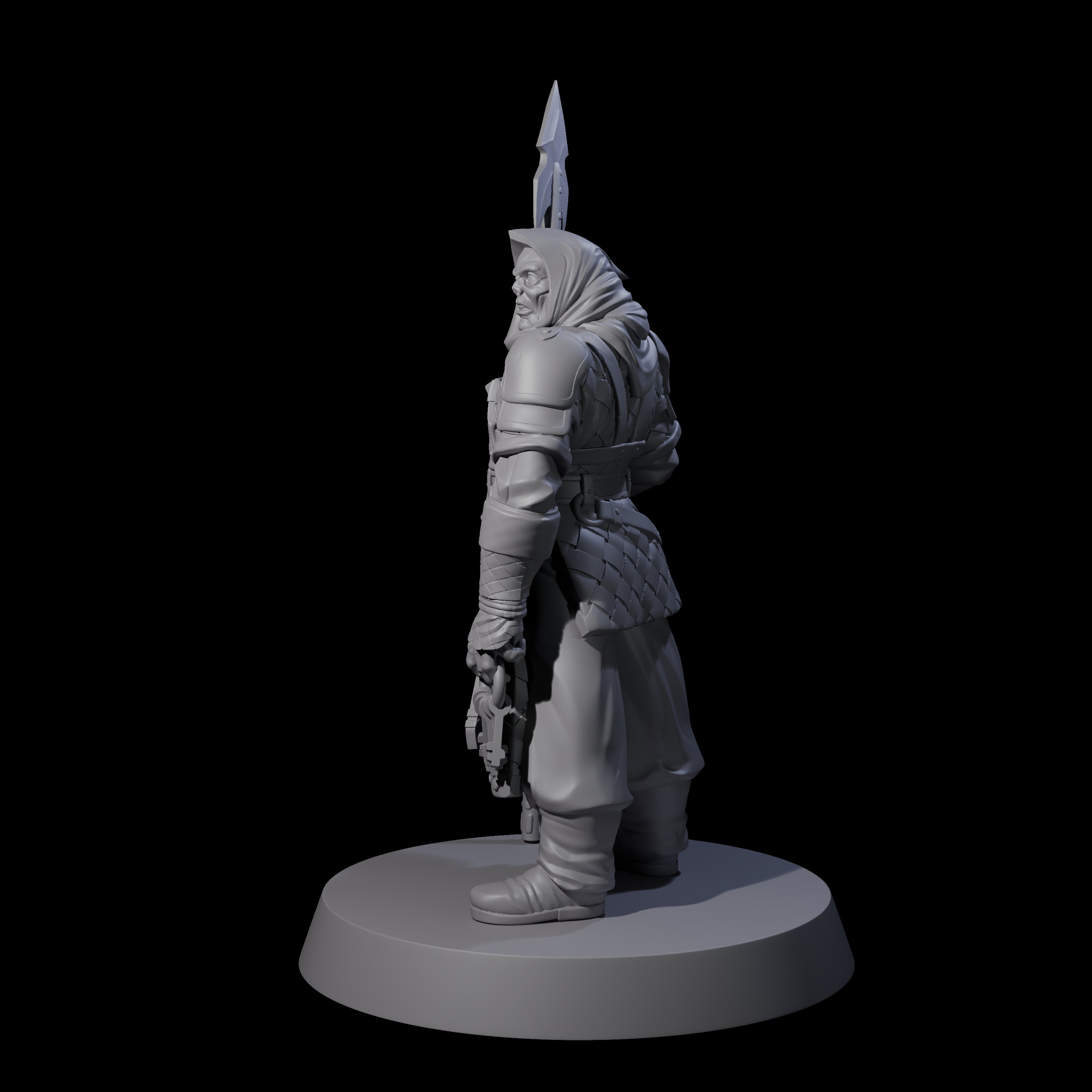 Grimacing Warden Miniature for Dungeons and Dragons, Pathfinder or other TTRPGs