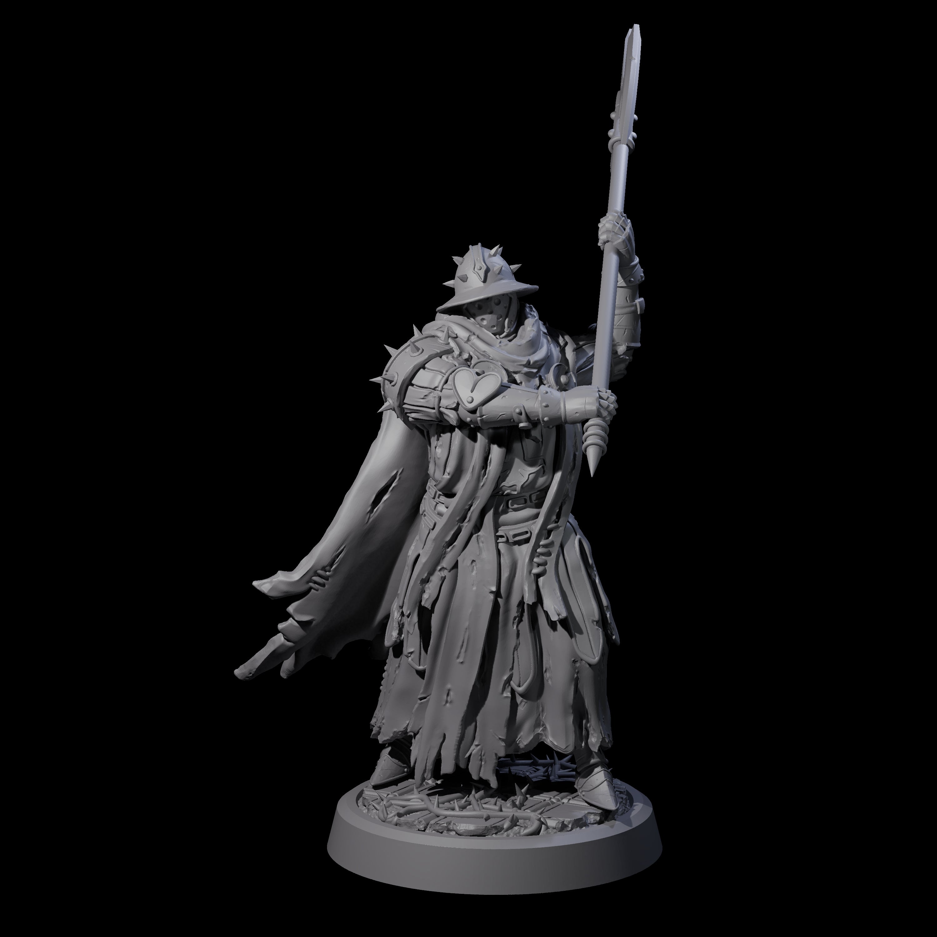 Grimdark Town Guardsman A Miniature for Dungeons and Dragons, Pathfinder or other TTRPGs