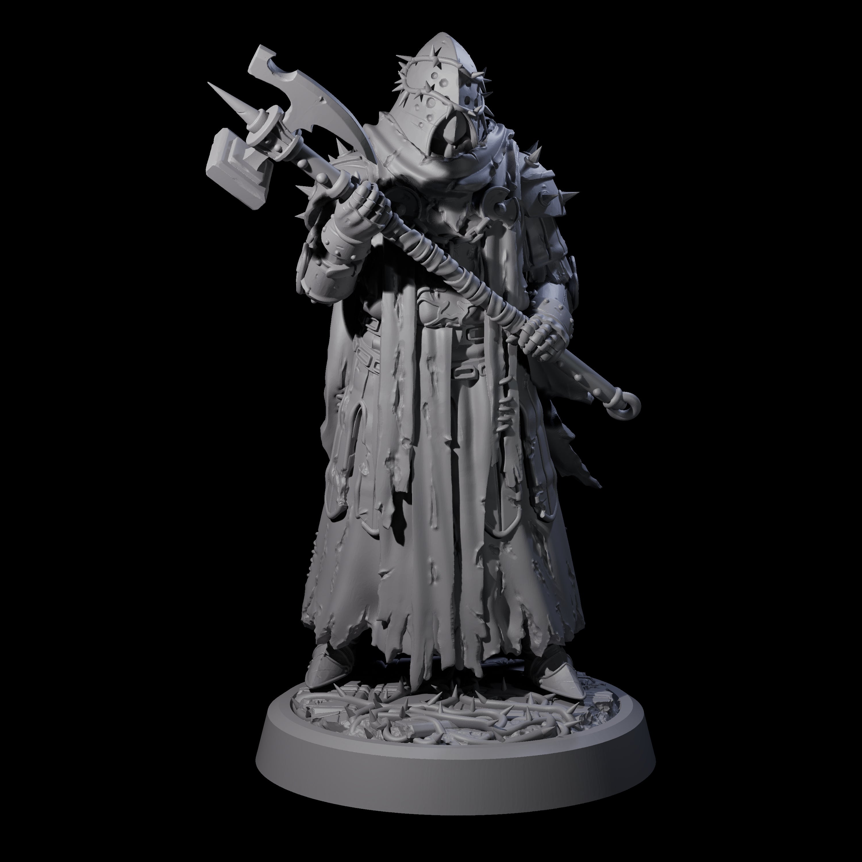 Grimdark Town Guardsman B Miniature for Dungeons and Dragons, Pathfinder or other TTRPGs
