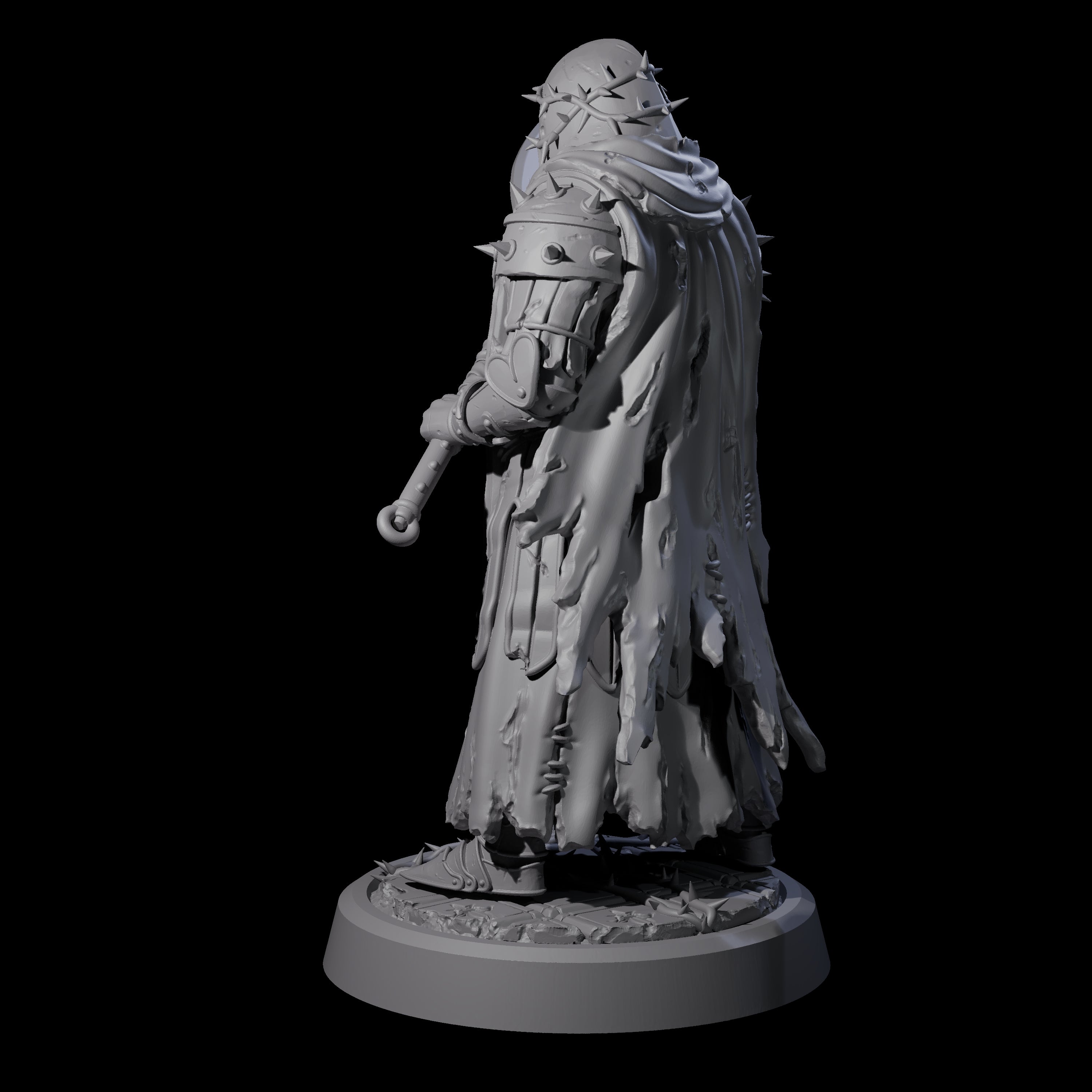 Grimdark Town Guardsman B Miniature for Dungeons and Dragons, Pathfinder or other TTRPGs
