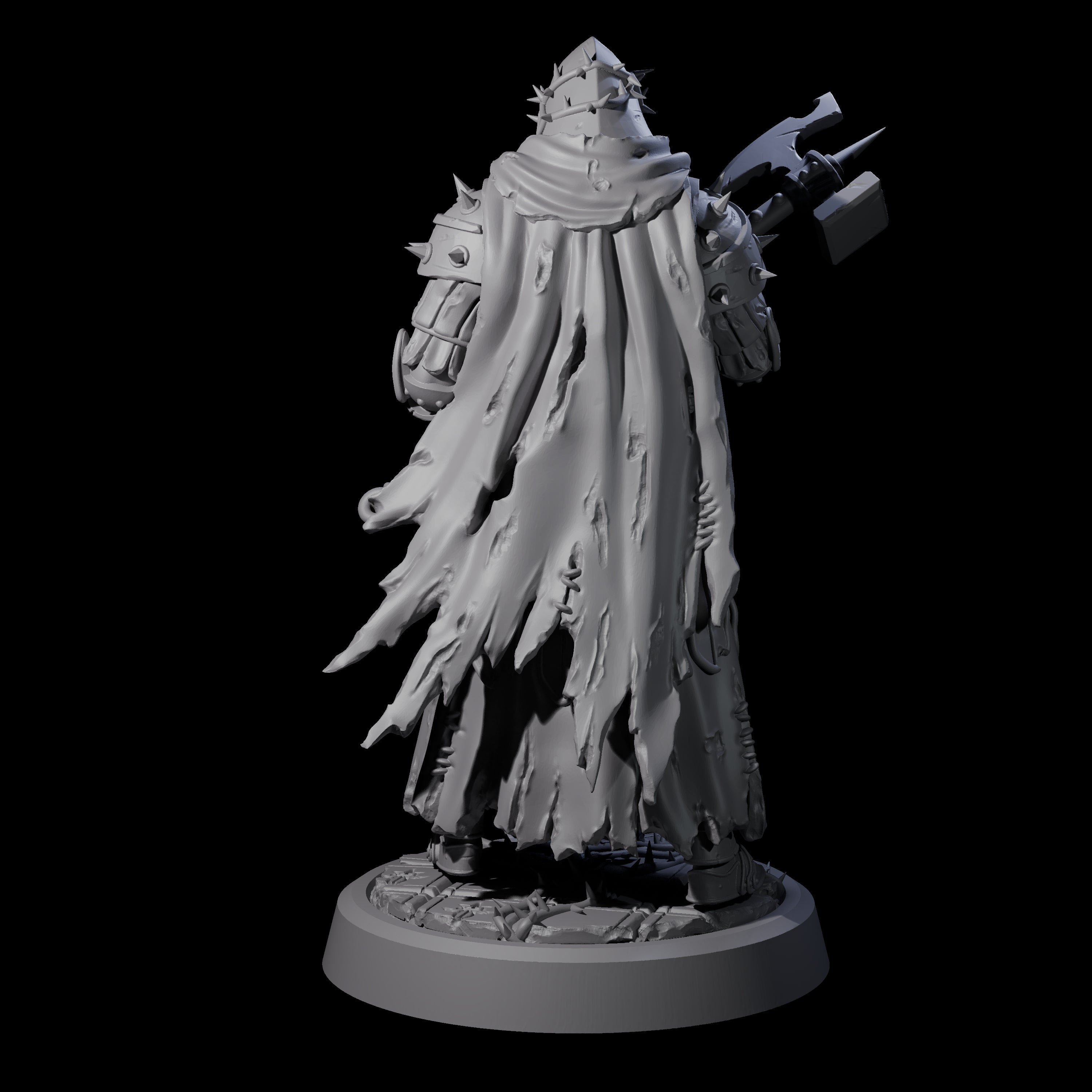 Grimdark Town Guardsman B Miniature for Dungeons and Dragons, Pathfinder or other TTRPGs