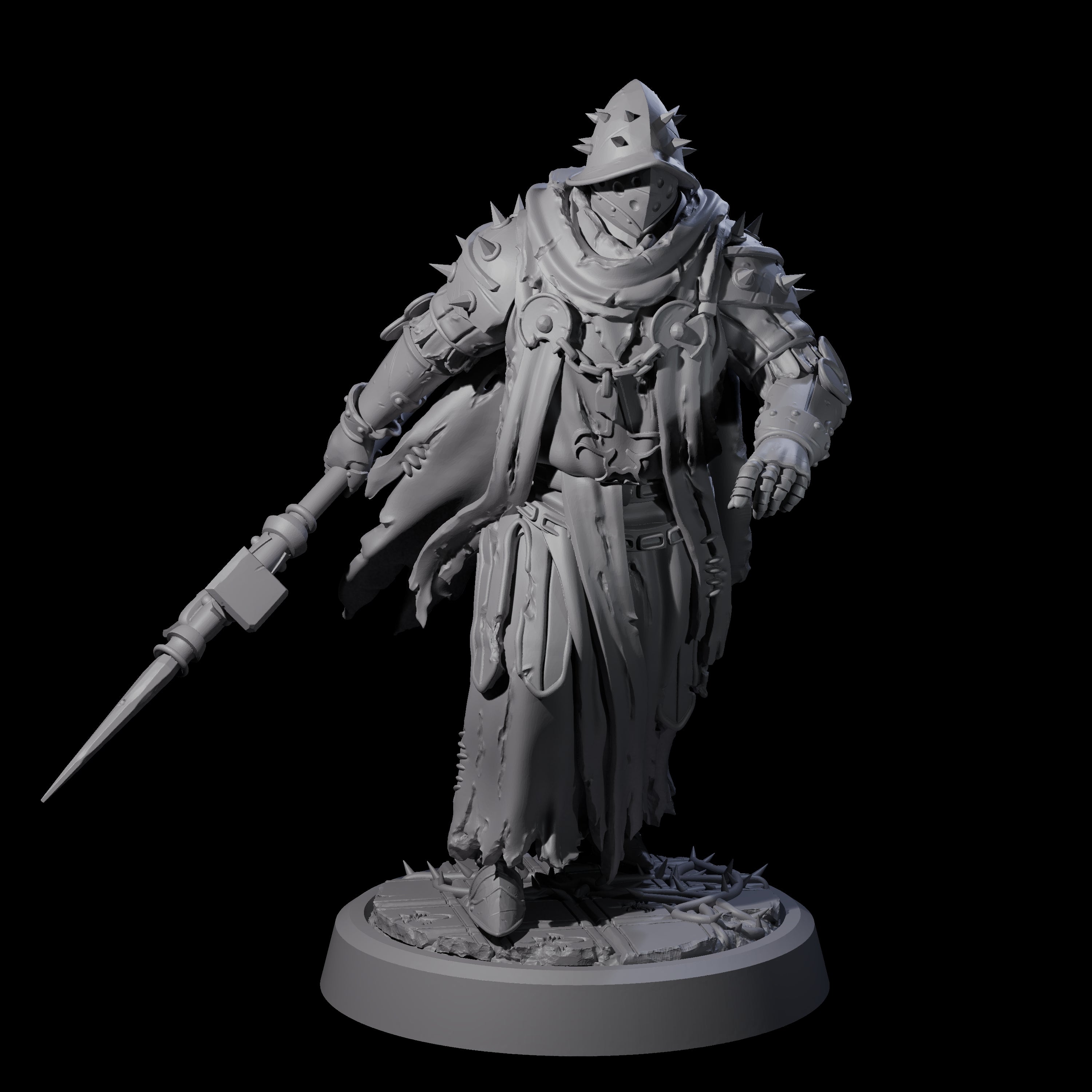 Grimdark Town Guardsman C Miniature for Dungeons and Dragons, Pathfinder or other TTRPGs