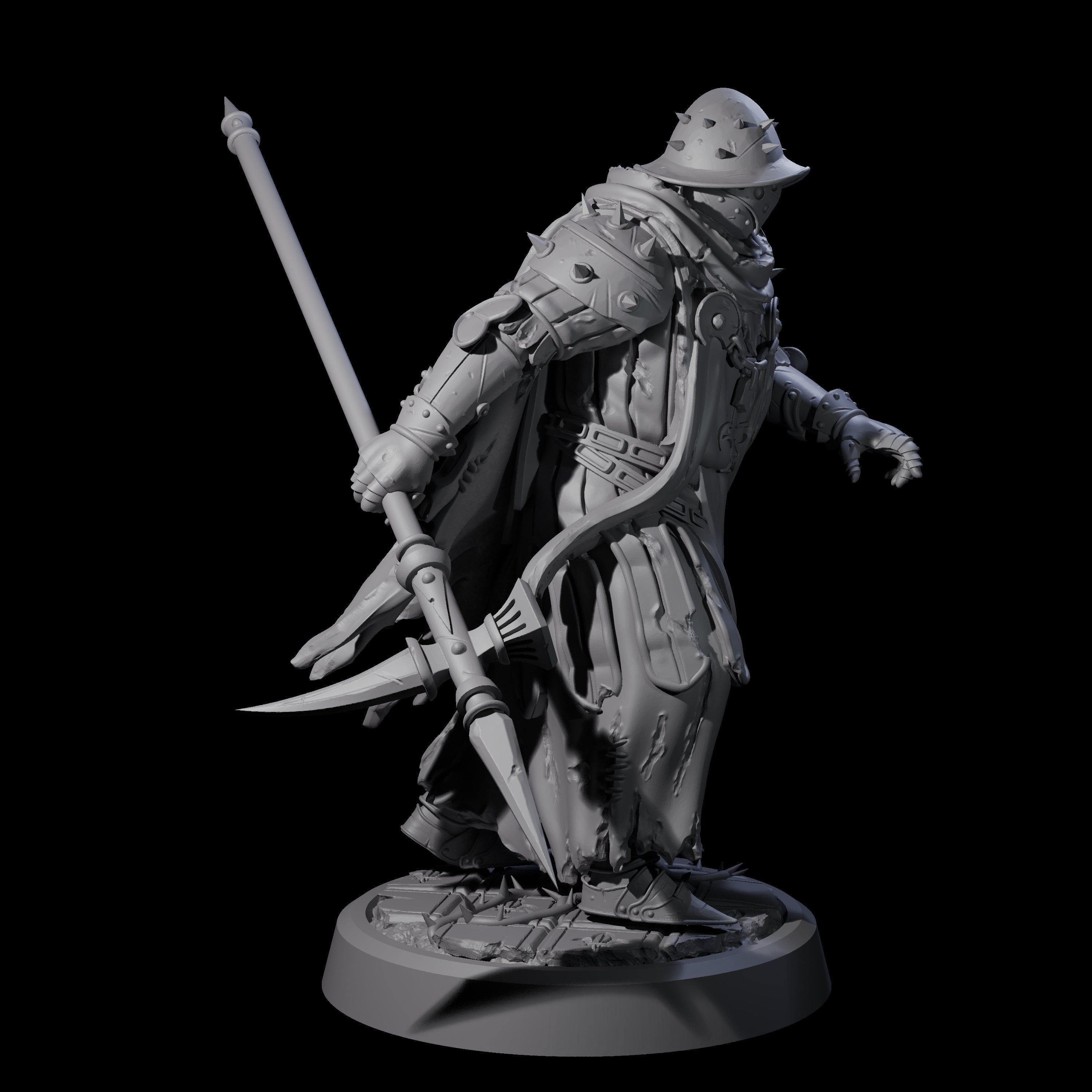 Grimdark Town Guardsman C Miniature for Dungeons and Dragons, Pathfinder or other TTRPGs