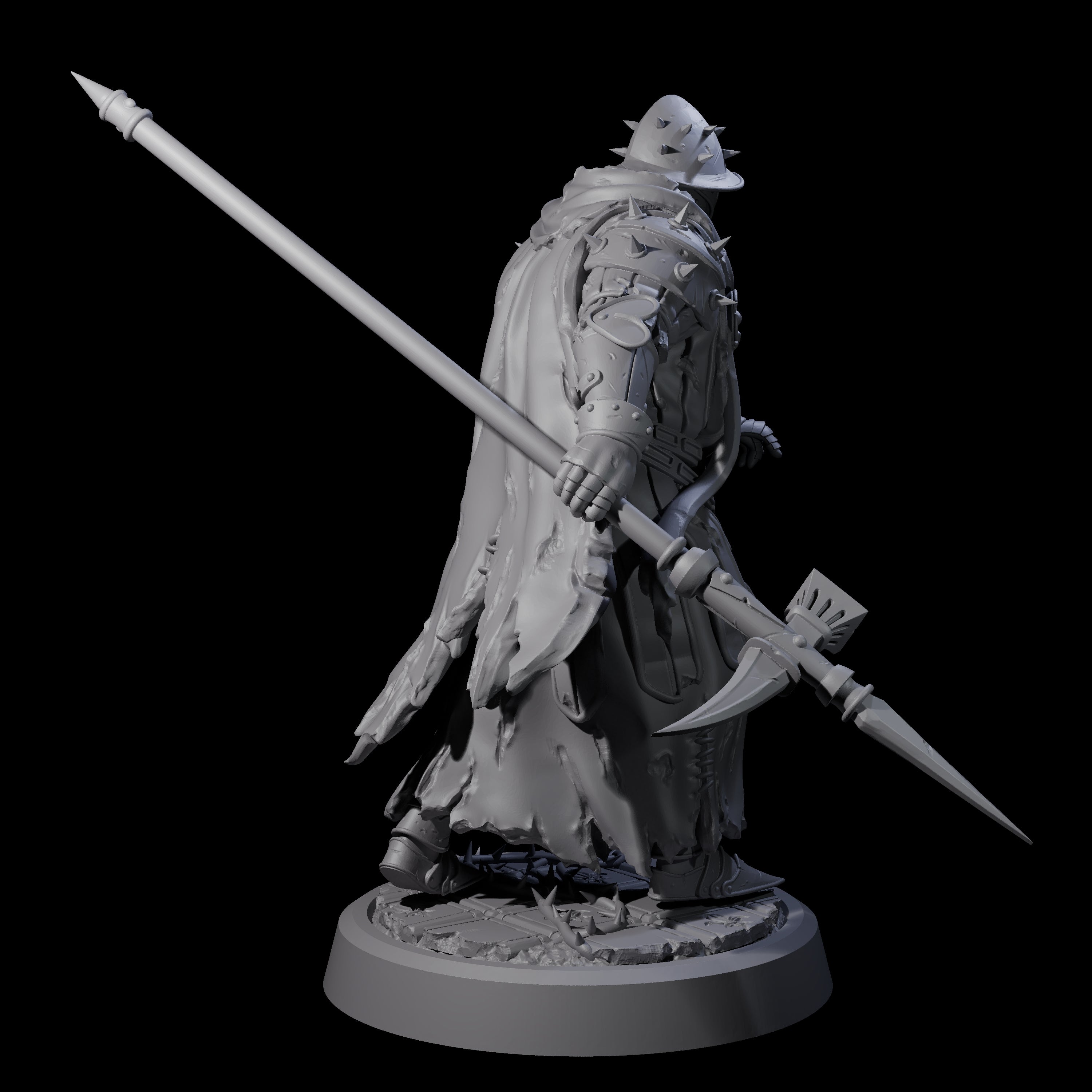 Grimdark Town Guardsman C Miniature for Dungeons and Dragons, Pathfinder or other TTRPGs