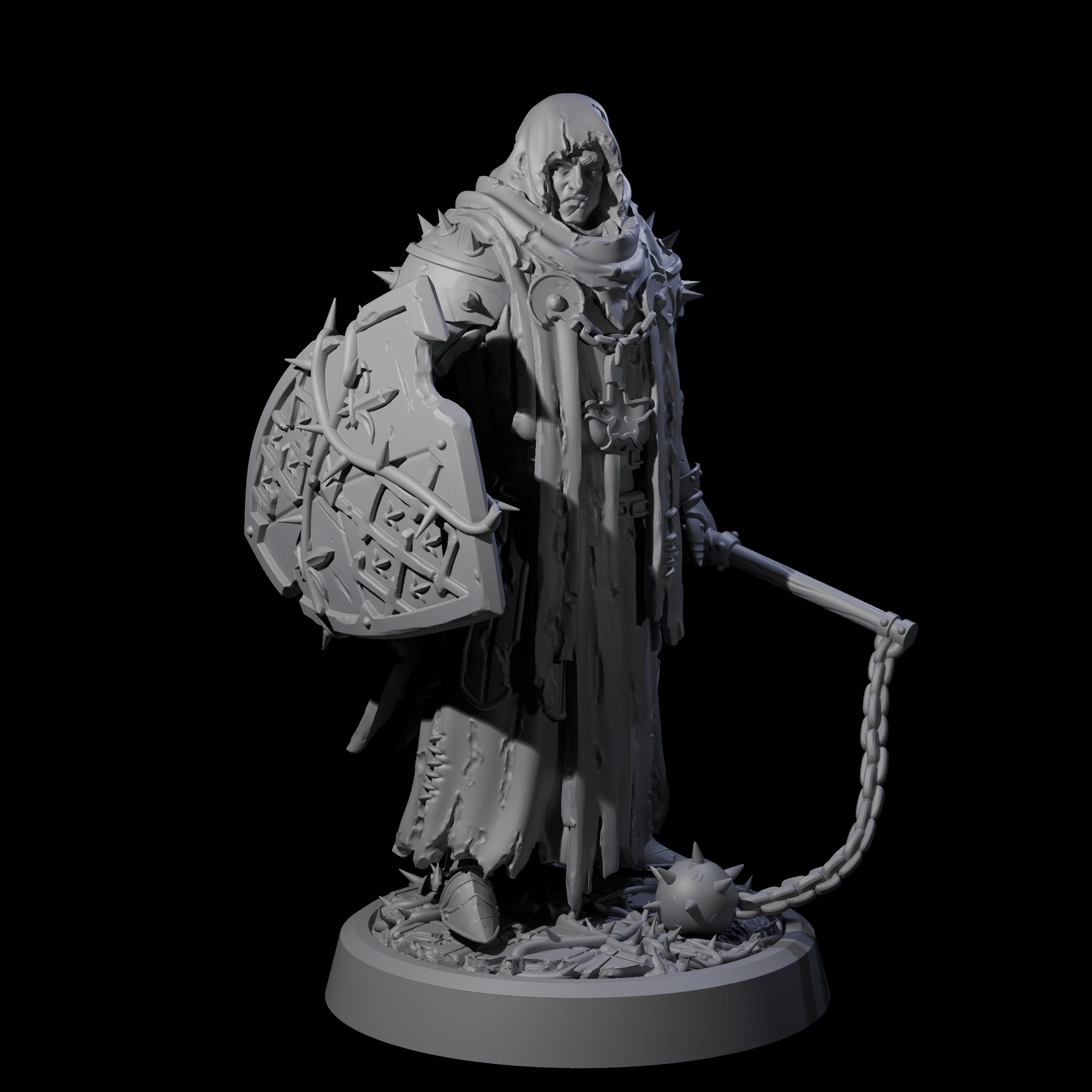 Grimdark Town Guardsman D Miniature for Dungeons and Dragons, Pathfinder or other TTRPGs