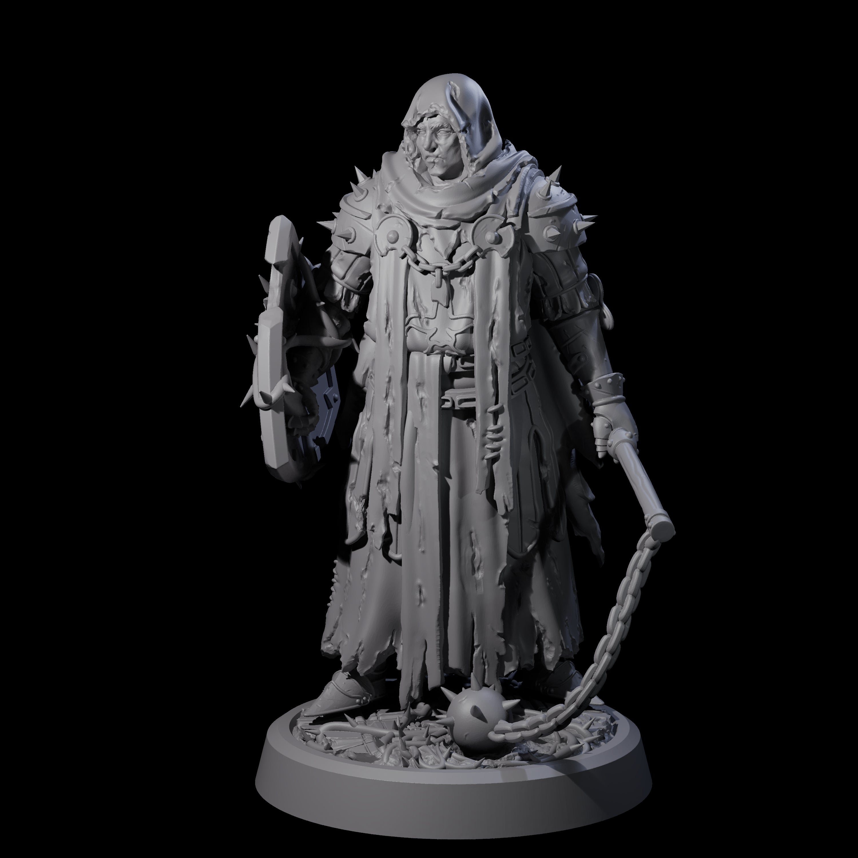 Grimdark Town Guardsman D Miniature for Dungeons and Dragons, Pathfinder or other TTRPGs
