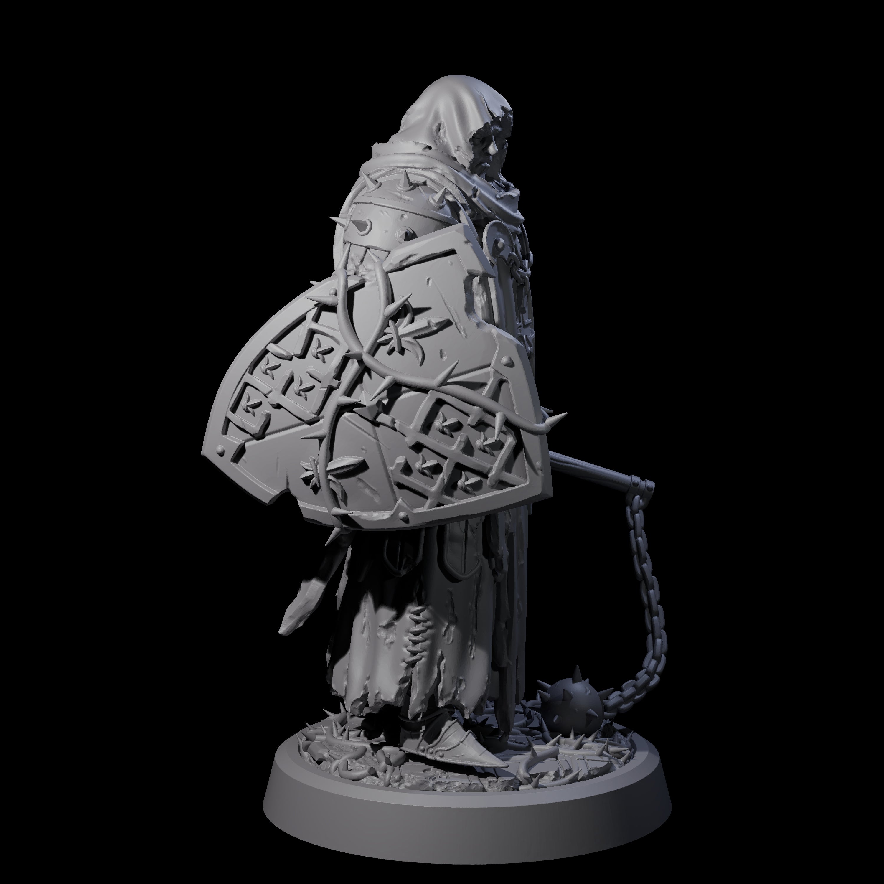 Grimdark Town Guardsman D Miniature for Dungeons and Dragons, Pathfinder or other TTRPGs