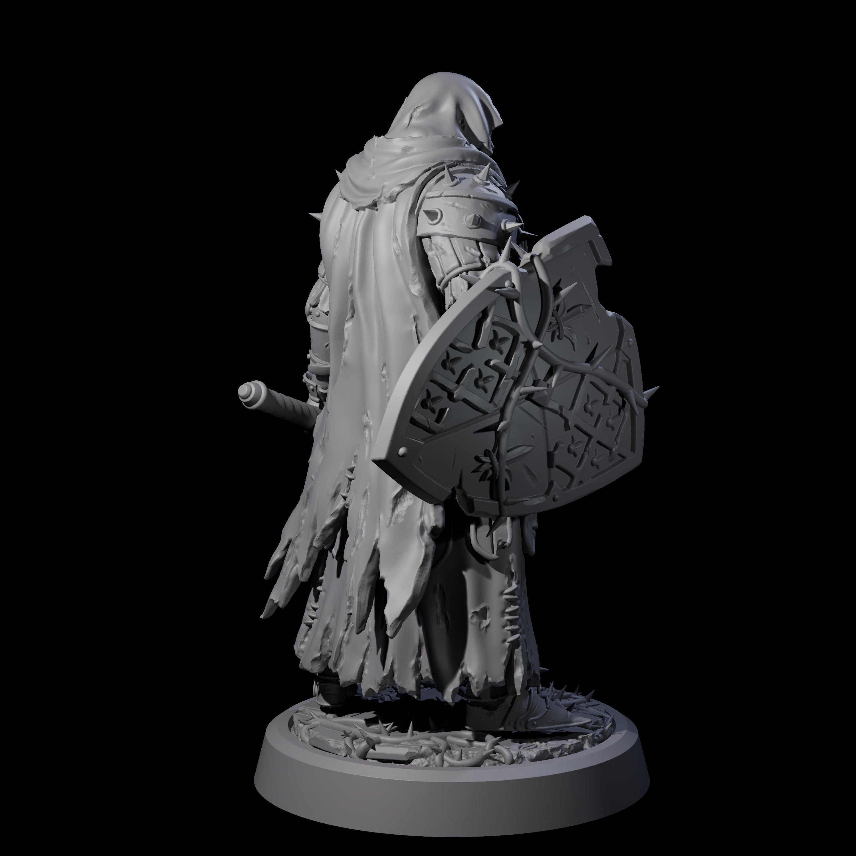 Grimdark Town Guardsman D Miniature for Dungeons and Dragons, Pathfinder or other TTRPGs