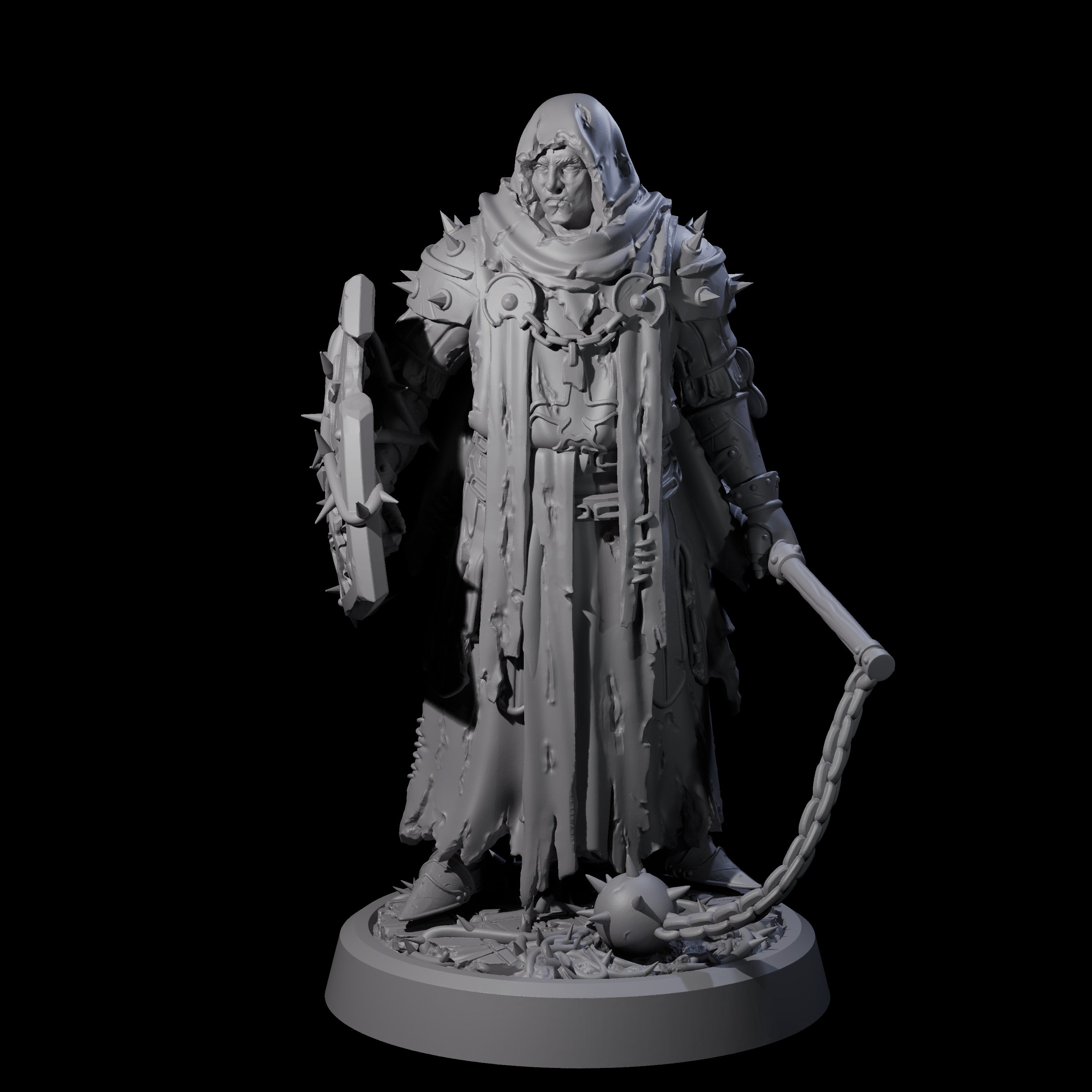 Grimdark Town Guardsman D Miniature for Dungeons and Dragons, Pathfinder or other TTRPGs