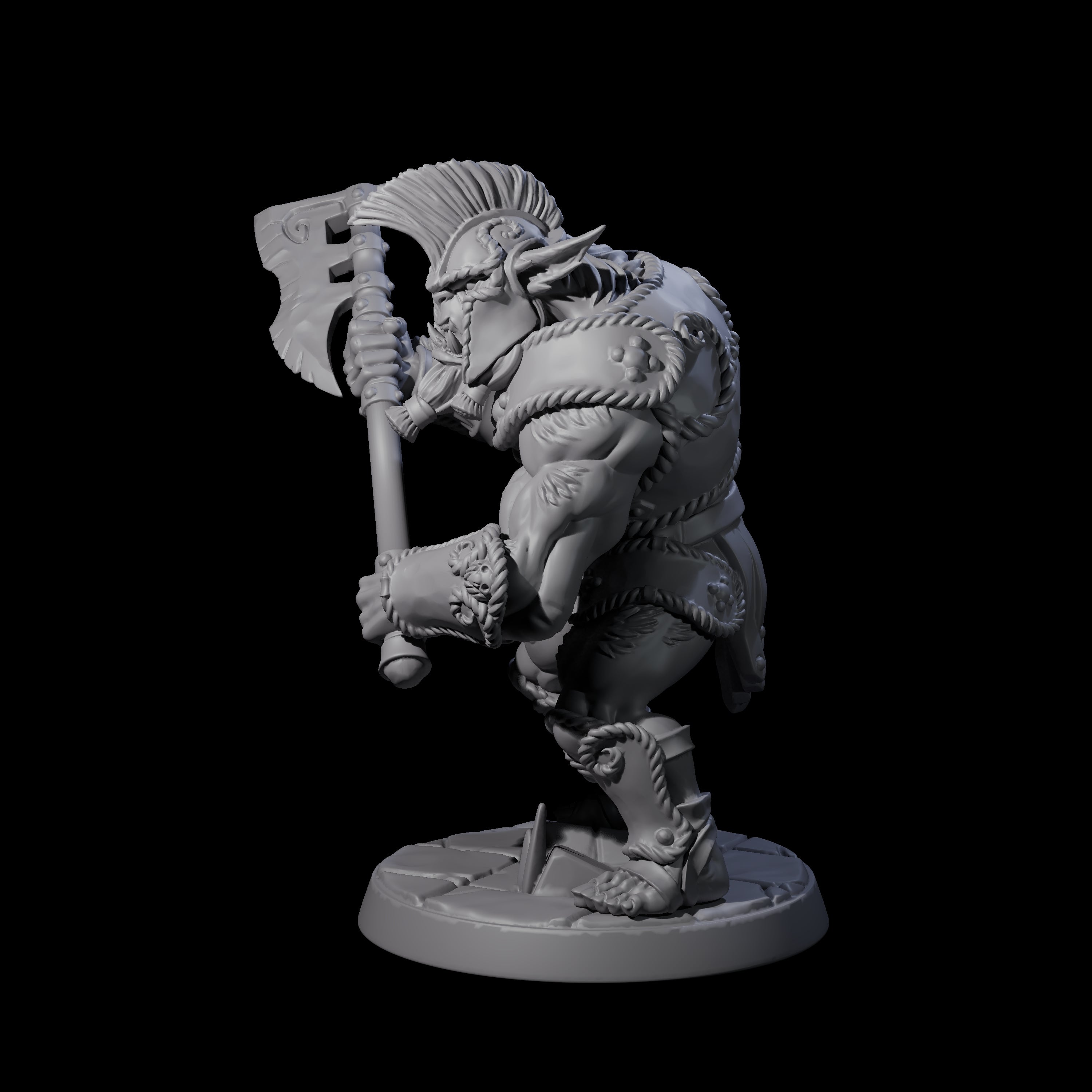 Grimy Bugbear D Miniature for Dungeons and Dragons, Pathfinder or other TTRPGs