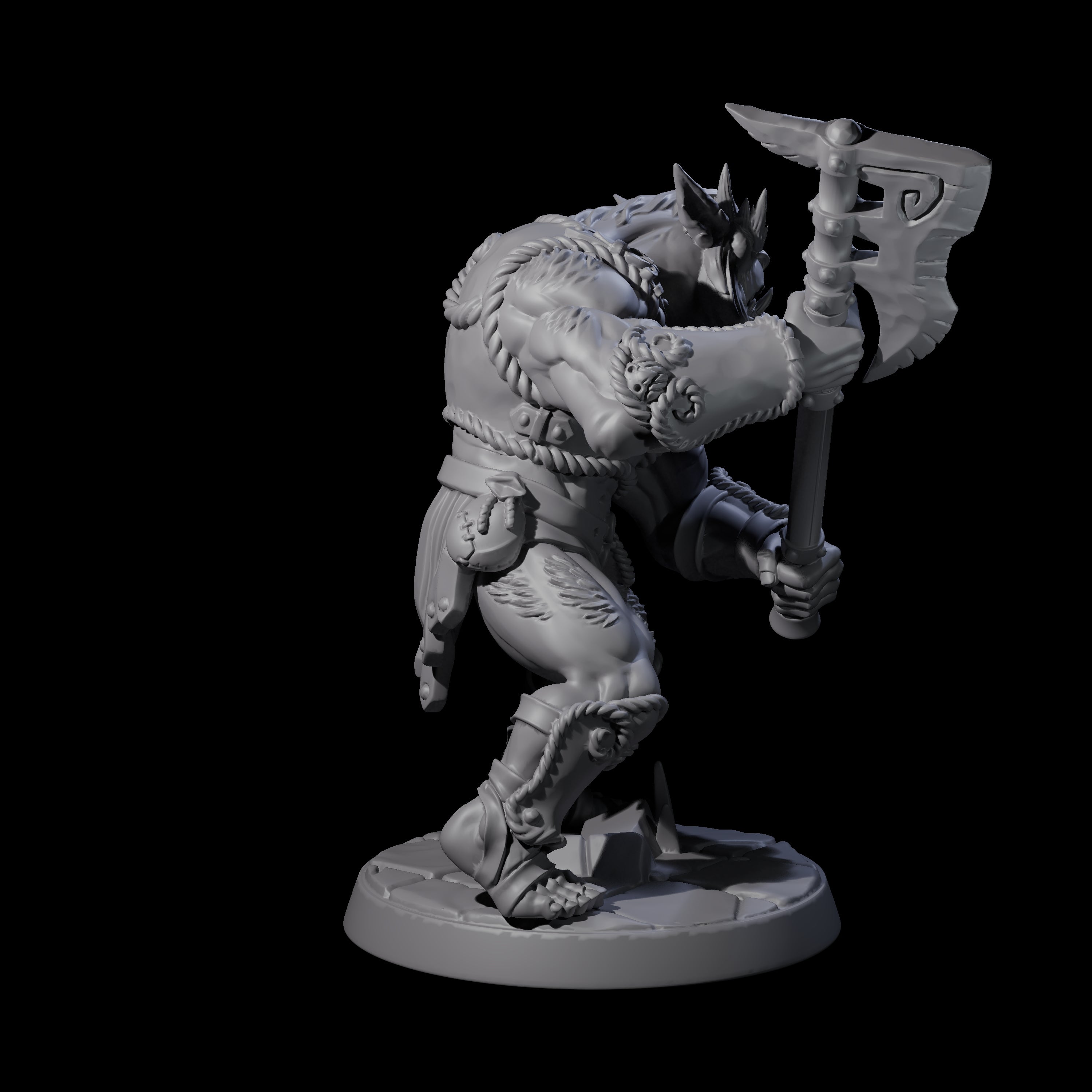 Grimy Bugbear D Miniature for Dungeons and Dragons, Pathfinder or other TTRPGs