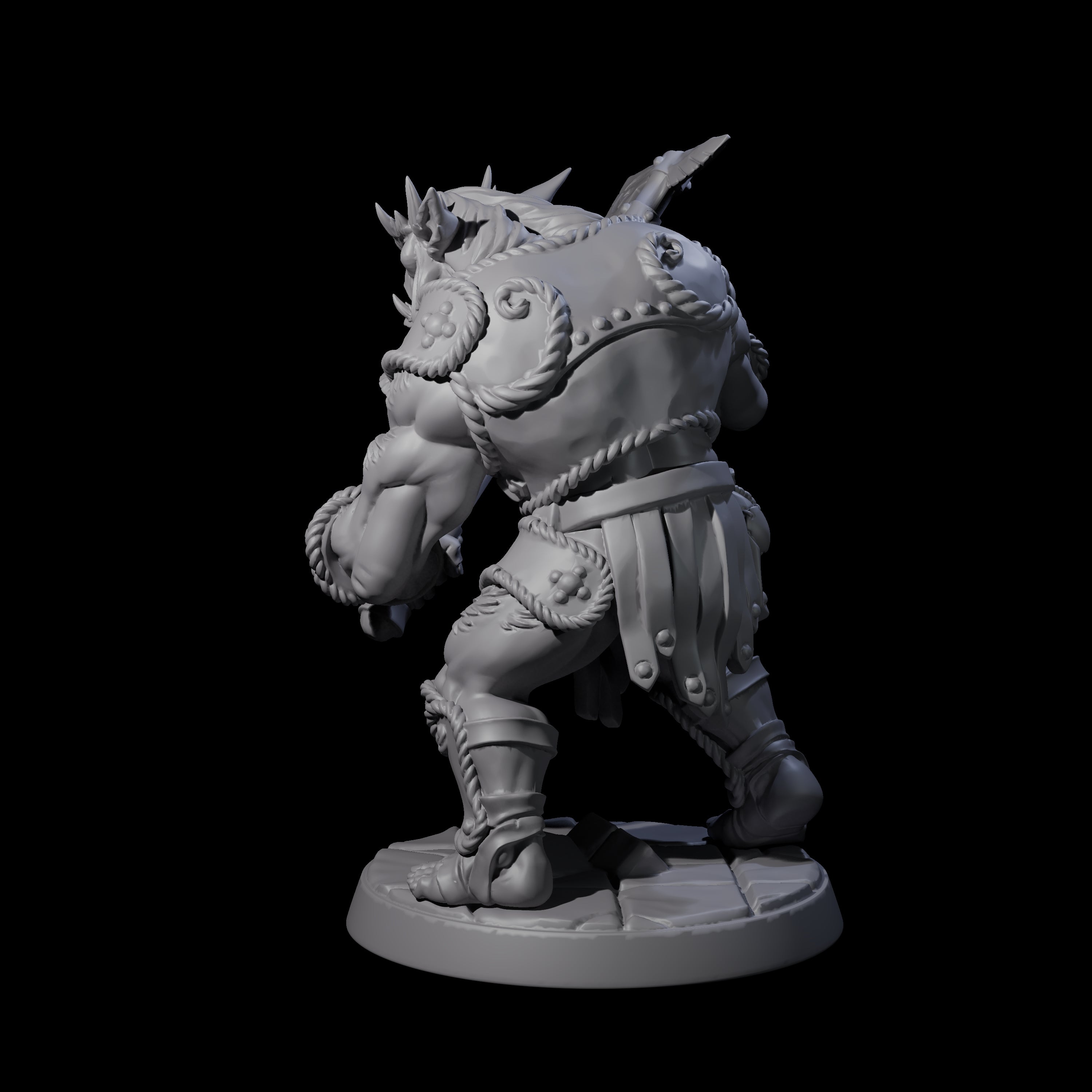Grimy Bugbear D Miniature for Dungeons and Dragons, Pathfinder or other TTRPGs