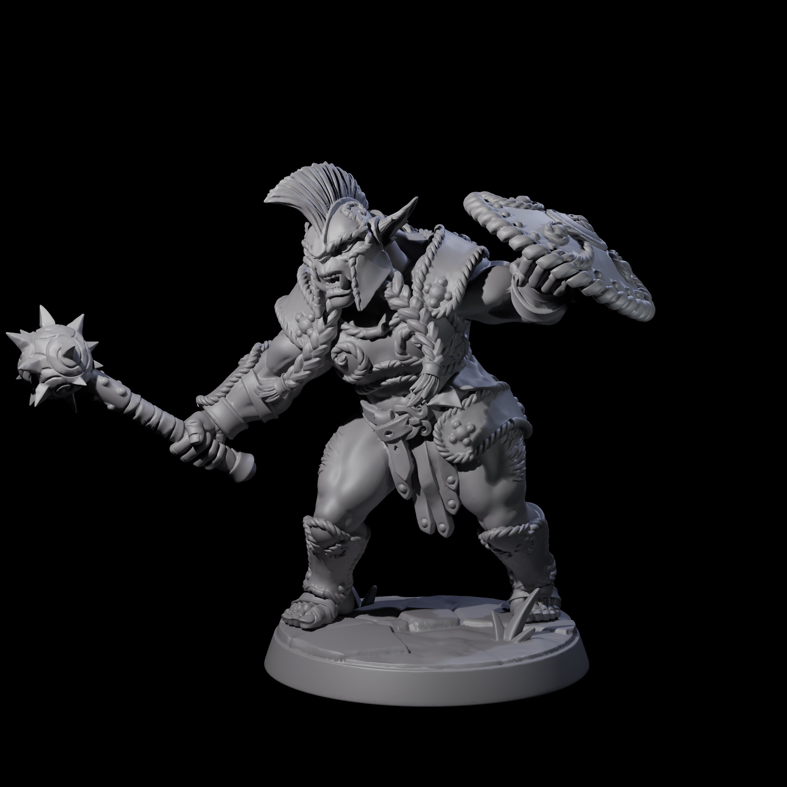 Grimy Bugbear E Miniature for Dungeons and Dragons, Pathfinder or other TTRPGs