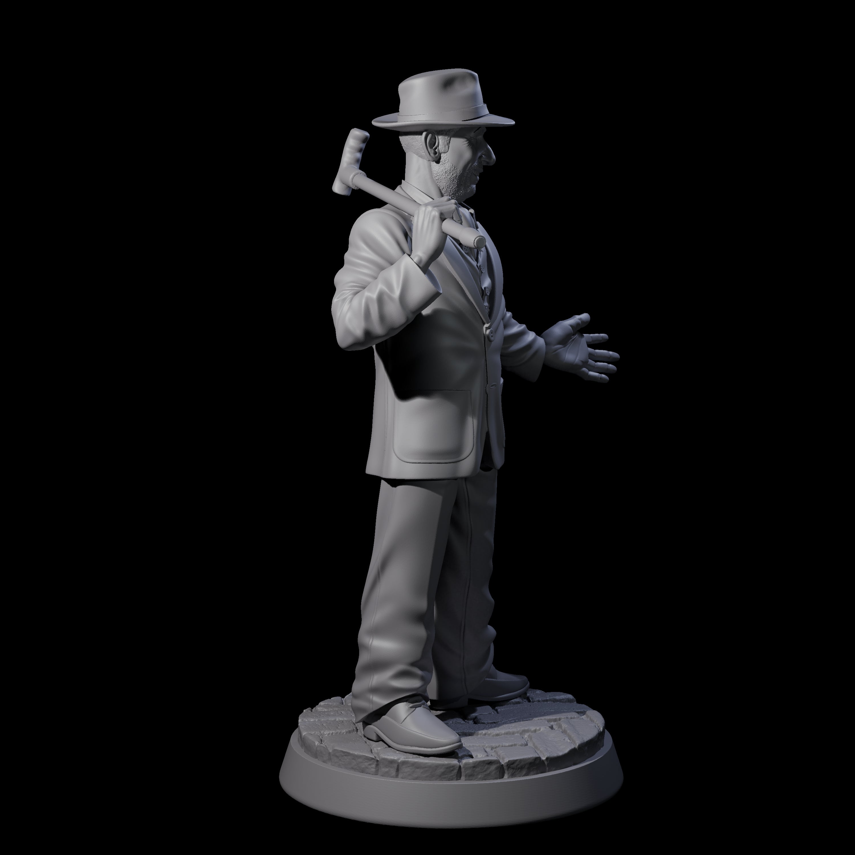 Grinning Confidence Trickster Miniature for Dungeons and Dragons, Pathfinder or other TTRPGs