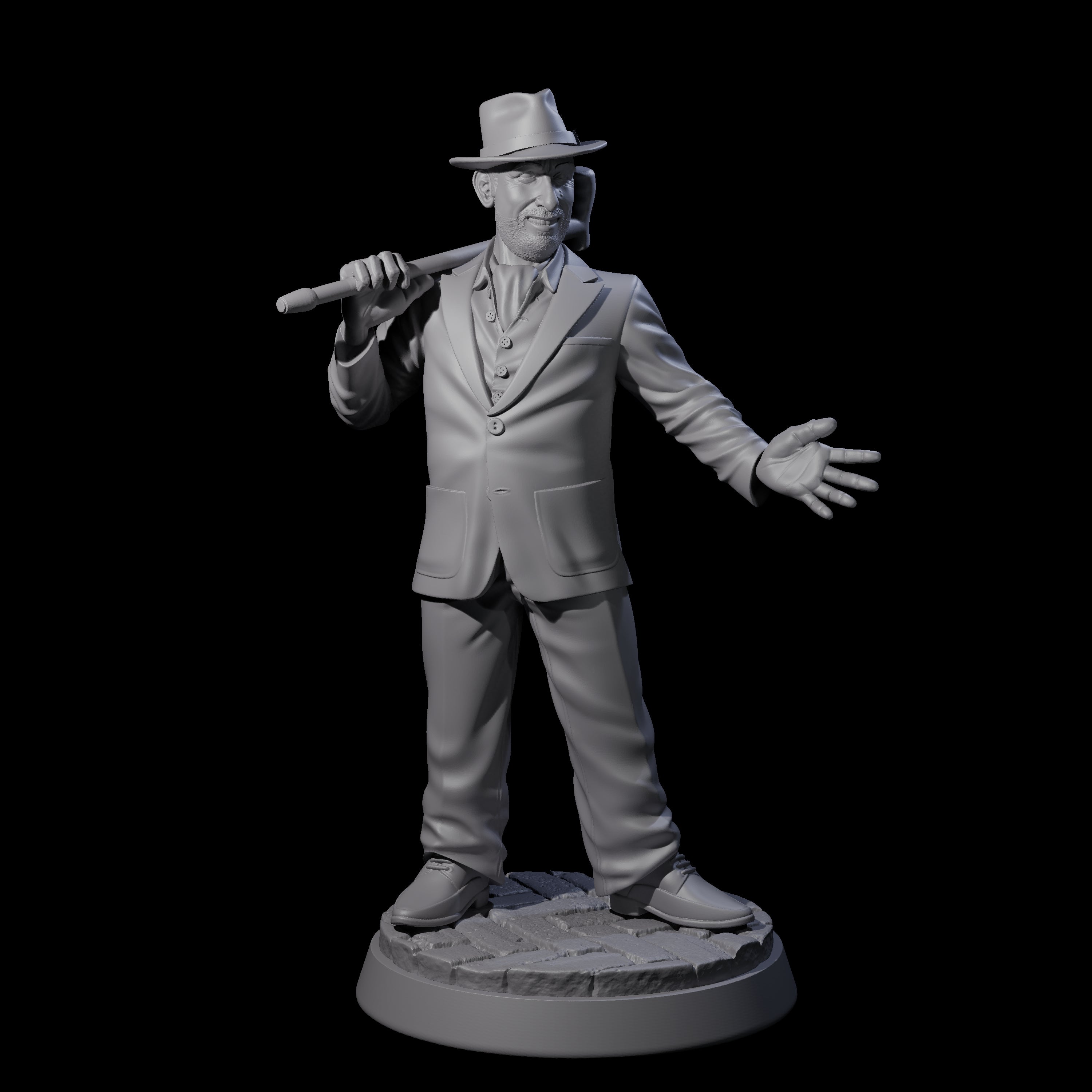 Grinning Confidence Trickster Miniature for Dungeons and Dragons, Pathfinder or other TTRPGs