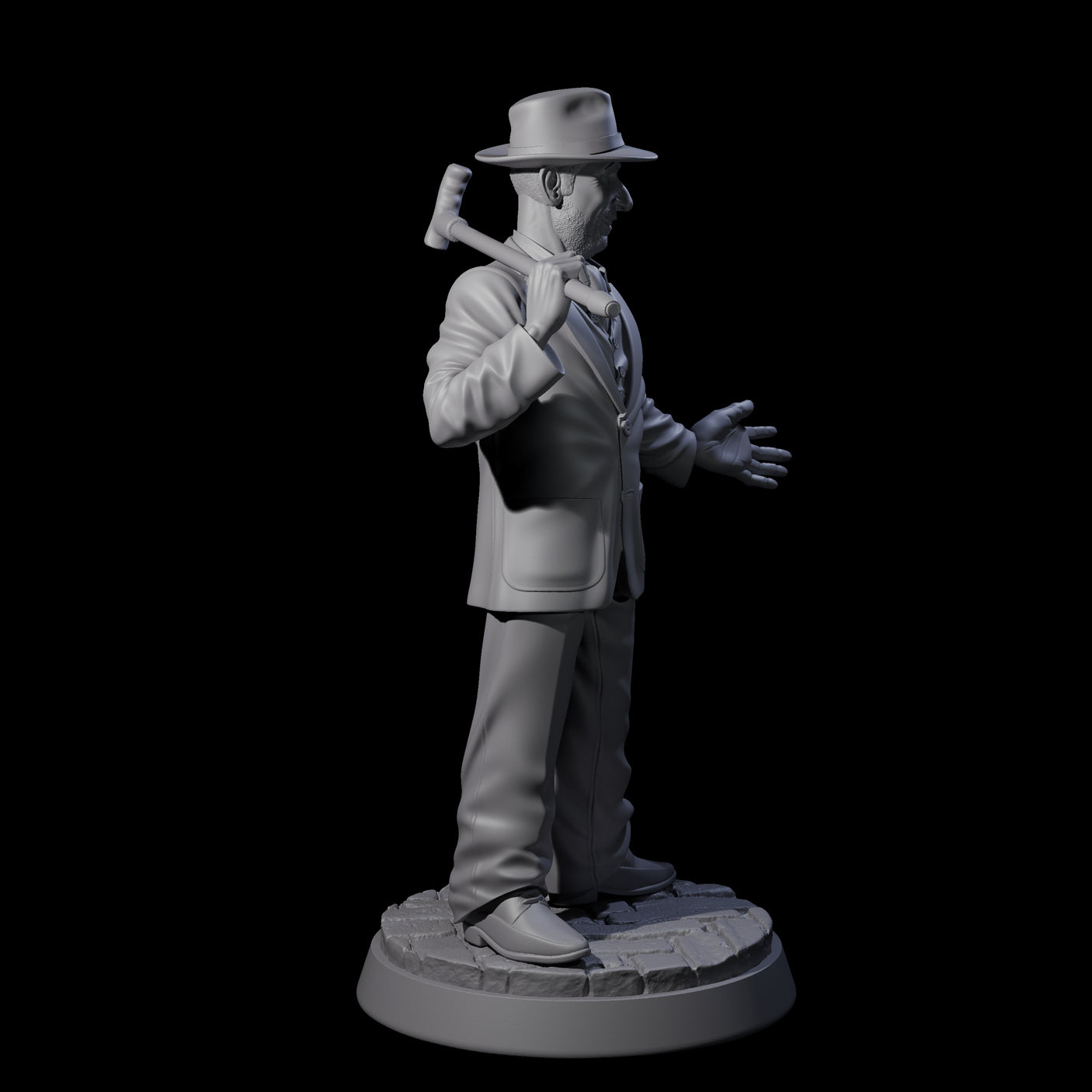 Grinning Confidence Trickster Miniature for Dungeons and Dragons, Pathfinder or other TTRPGs