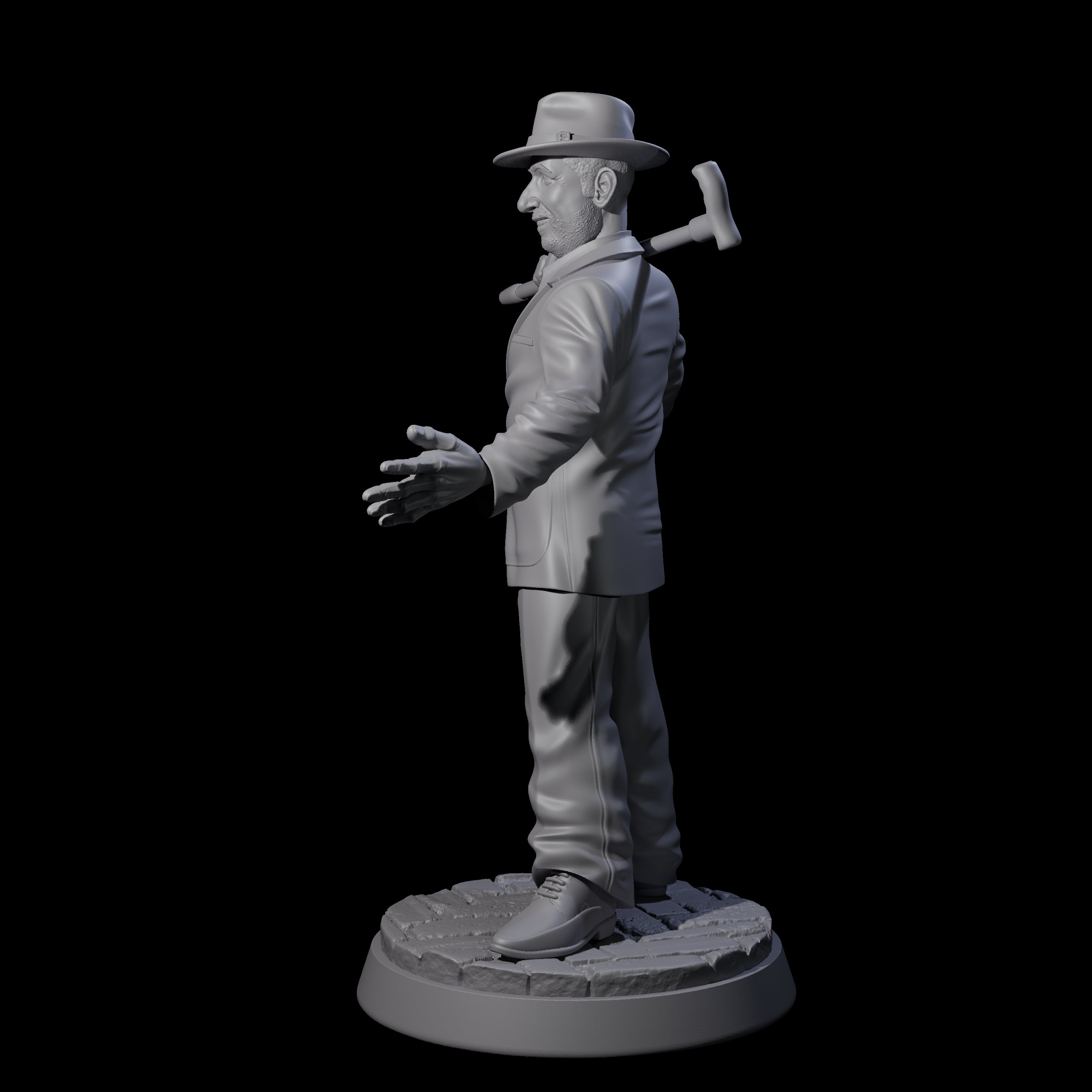 Grinning Confidence Trickster Miniature for Dungeons and Dragons, Pathfinder or other TTRPGs