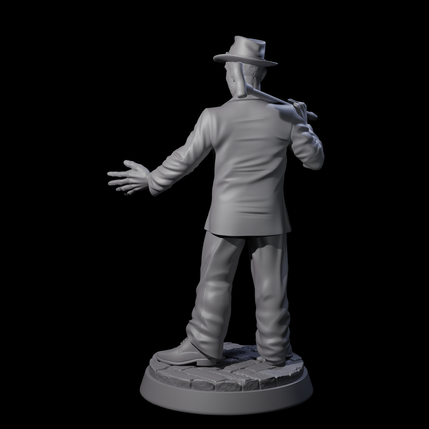 Grinning Confidence Trickster Miniature for Dungeons and Dragons, Pathfinder or other TTRPGs