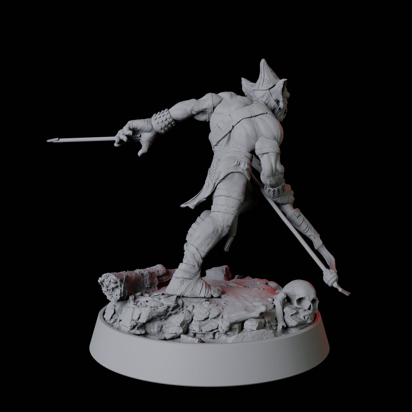 Grinning Goblin Archer Miniature for Dungeons and Dragons, Pathfinder or other TTRPGs