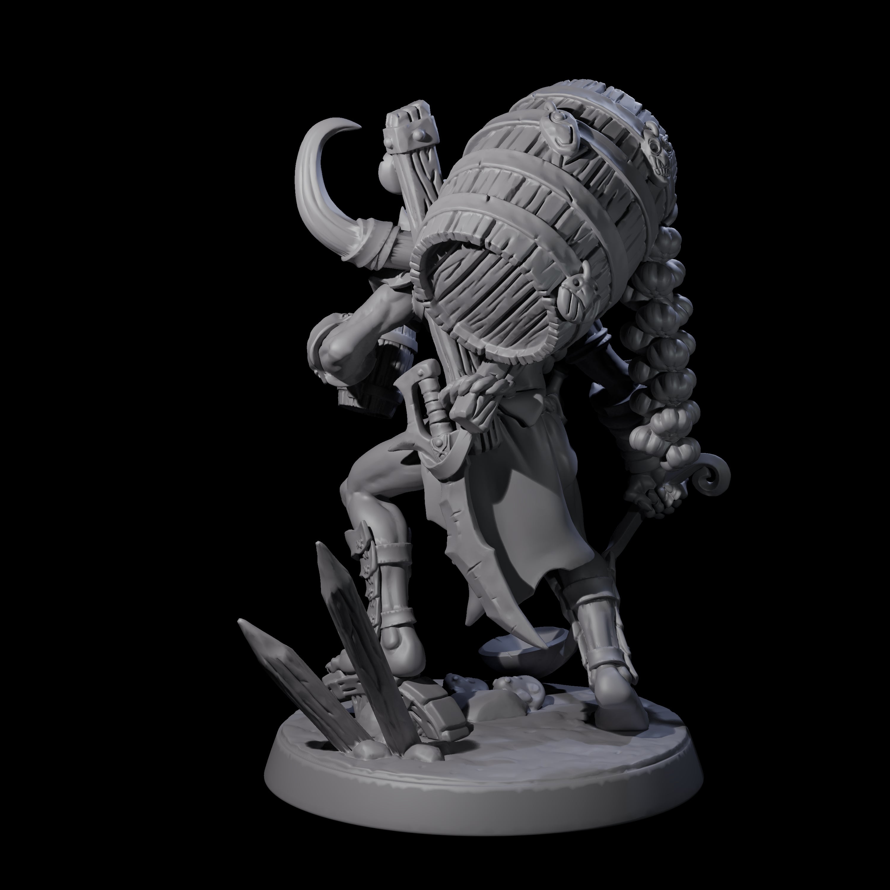 Grinning Hobgoblin Brewmaster Miniature for Dungeons and Dragons, Pathfinder or other TTRPGs