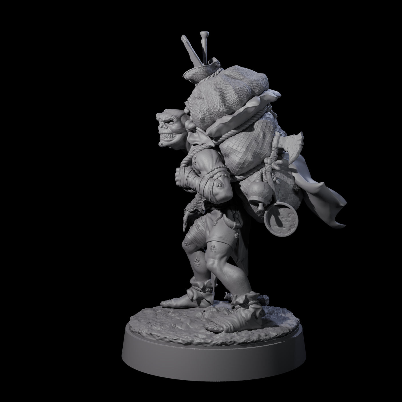 Grinning Horder Goblin Miniature for Dungeons and Dragons, Pathfinder or other TTRPGs