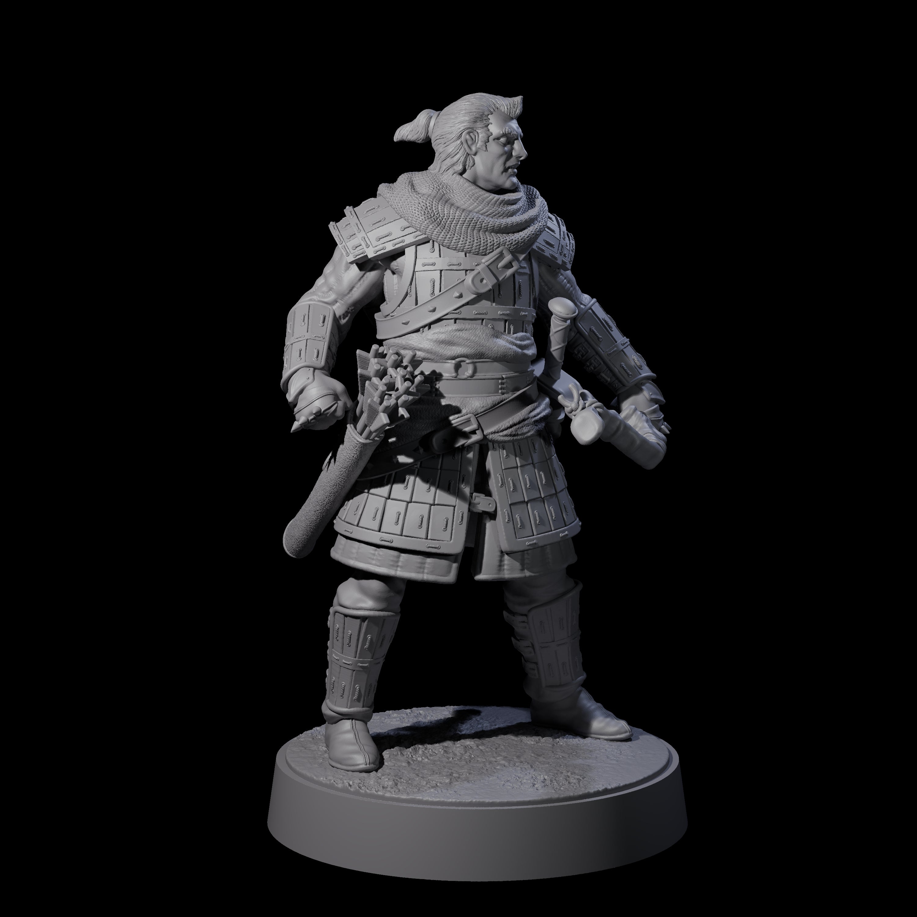 Grizzled Archer A Miniature for Dungeons and Dragons, Pathfinder or other TTRPGs